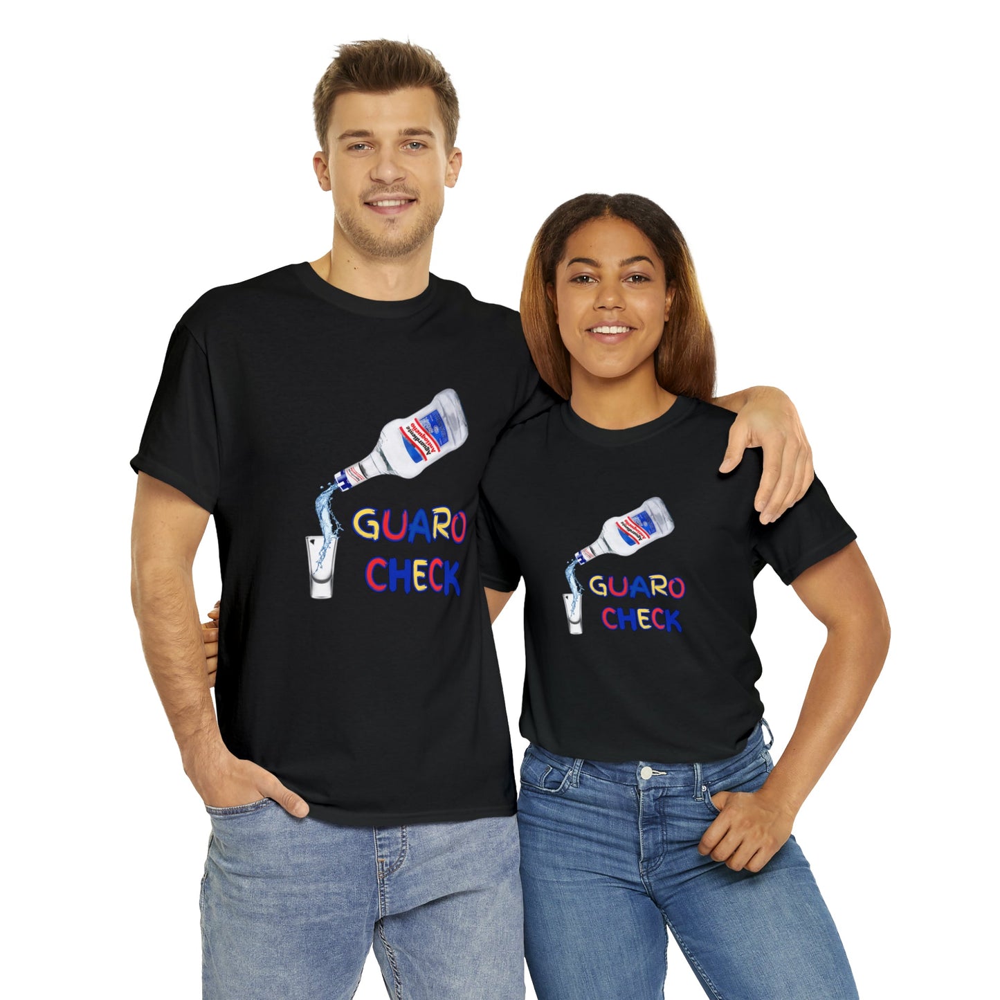 Guaro Check Shot Adult Tee - BRAZEN BUY thsirt shirt