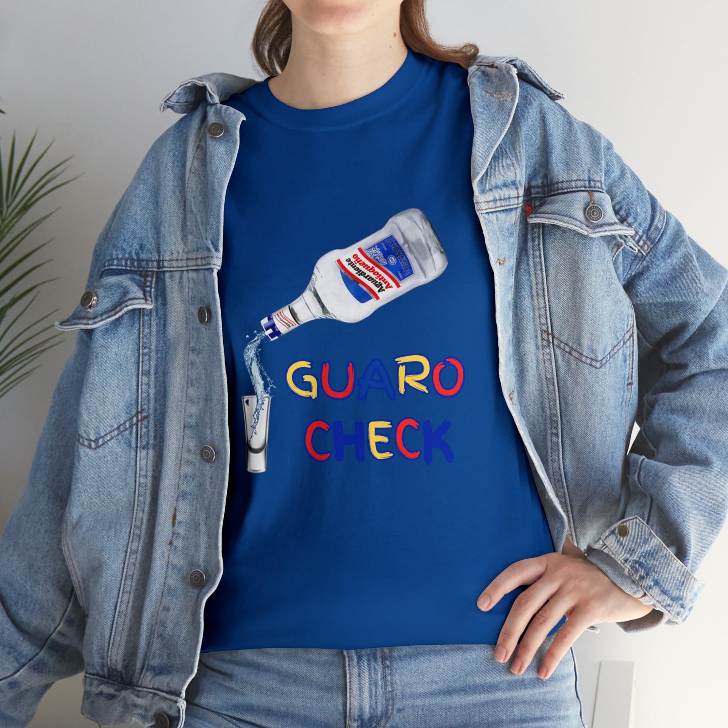 Guaro Check Shot Adult Tee - BRAZEN BUY thsirt shirt