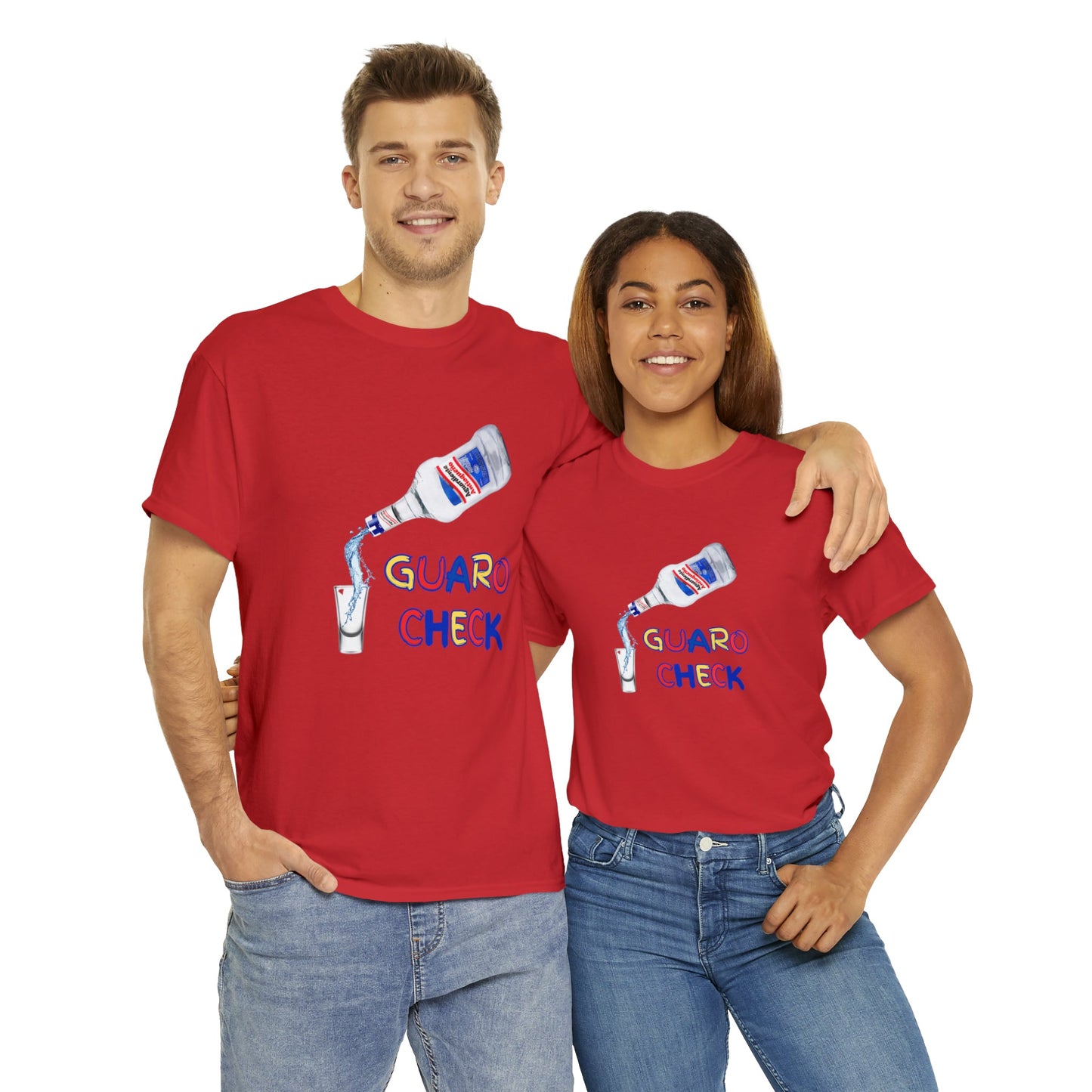 Guaro Check Shot Adult Tee - BRAZEN BUY thsirt shirt