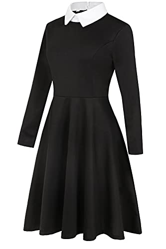 Halloween Wednesday Addams School Dress - BRAZEN BUY thsirt shirt