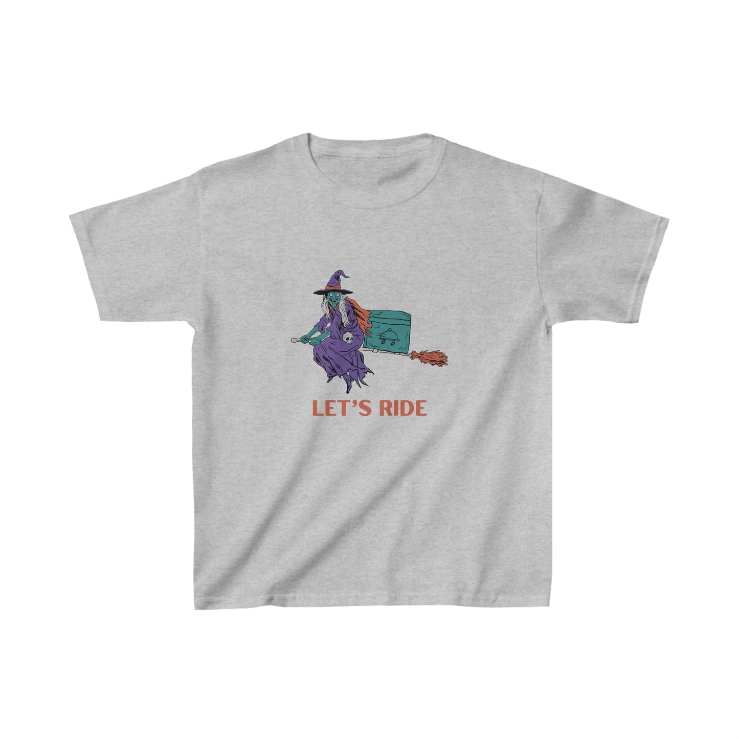 Let's Ride Witch Halloween Kids Tee - BRAZEN BUY thsirt shirt