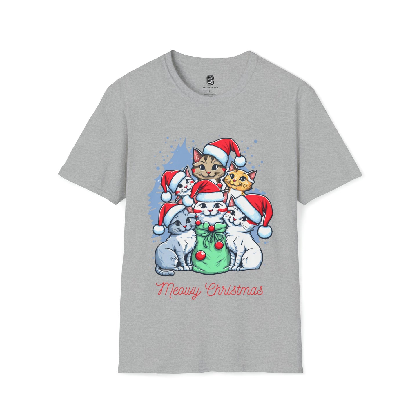 Meowy Christmas Unisex Shirt - BRAZEN BUY thsirt shirt
