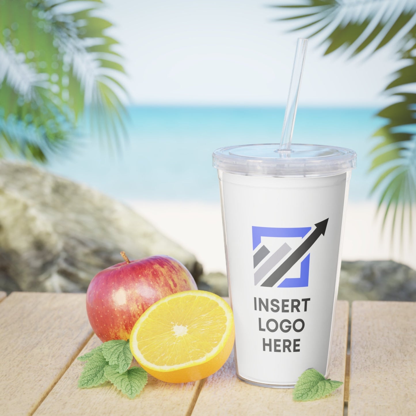 Plastic Tumbler with Straw - BRAZEN BUY thsirt shirt