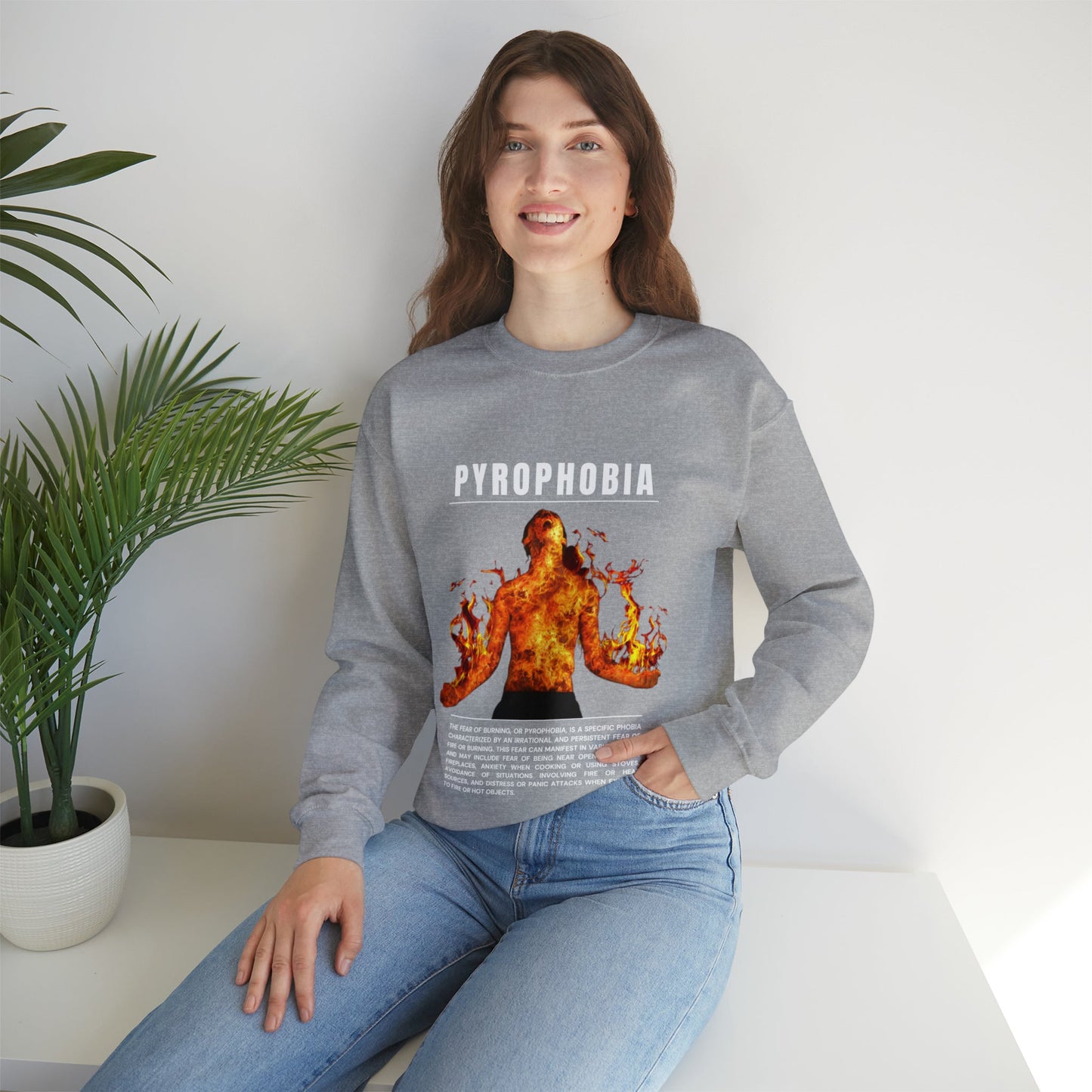 Pyrophobia Fear of Burning Halloween Sweatshirt - BRAZEN BUY thsirt shirt