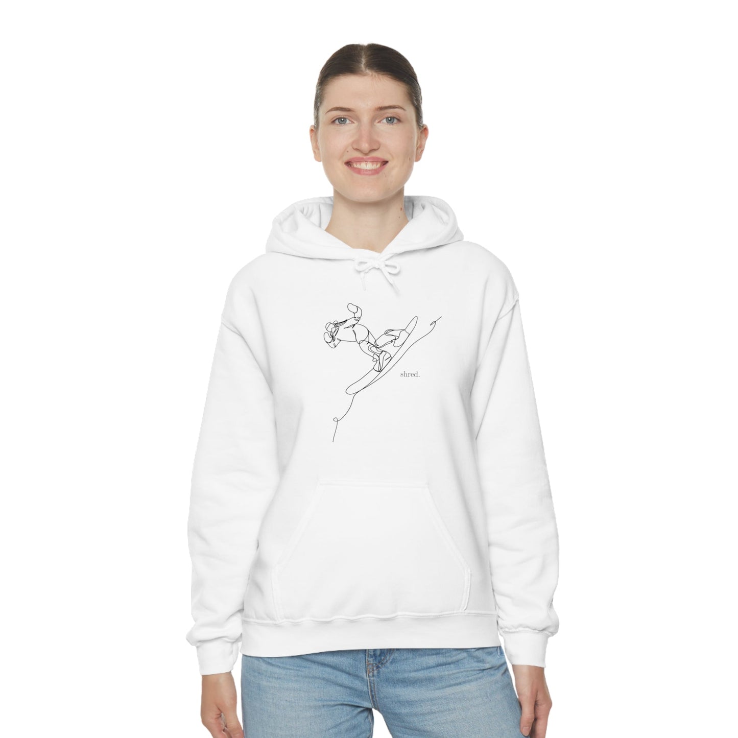 Snowboard Shred Hooded Sweatshirt - BRAZEN BUY thsirt shirt