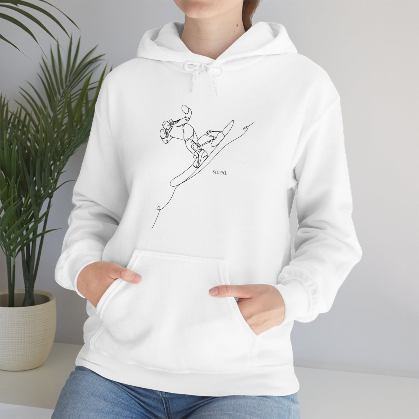 Snowboard Shred Hooded Sweatshirt - BRAZEN BUY thsirt shirt