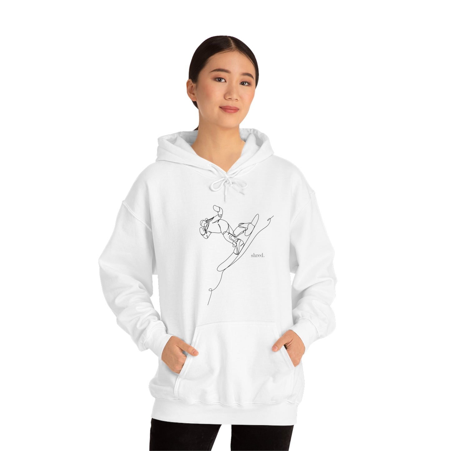 Snowboard Shred Hooded Sweatshirt - BRAZEN BUY thsirt shirt
