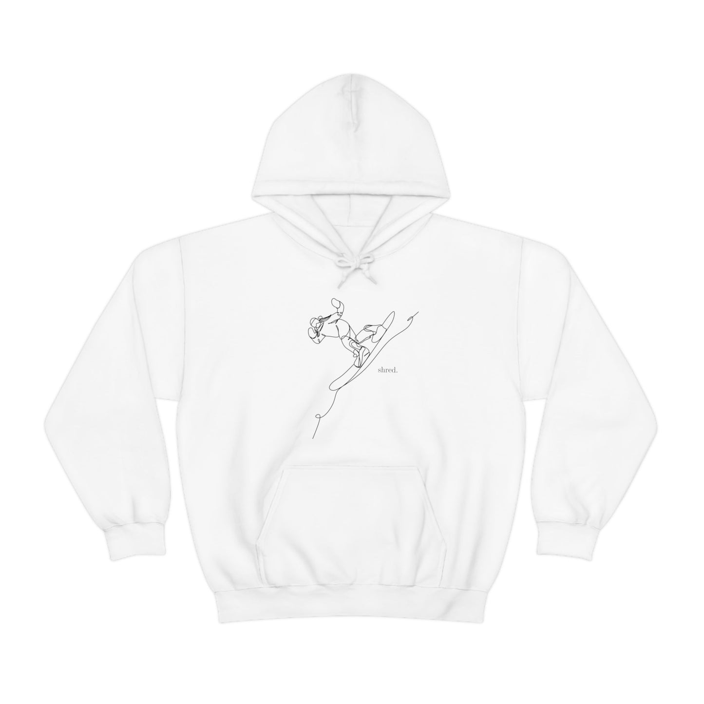 Snowboard Shred Hooded Sweatshirt - BRAZEN BUY thsirt shirt