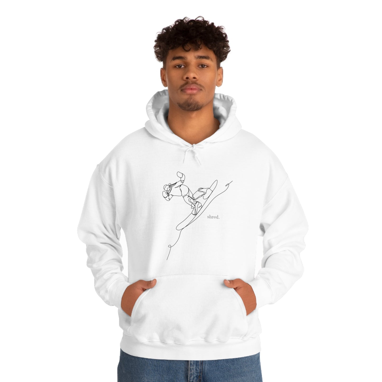 Snowboard Shred Hooded Sweatshirt - BRAZEN BUY thsirt shirt