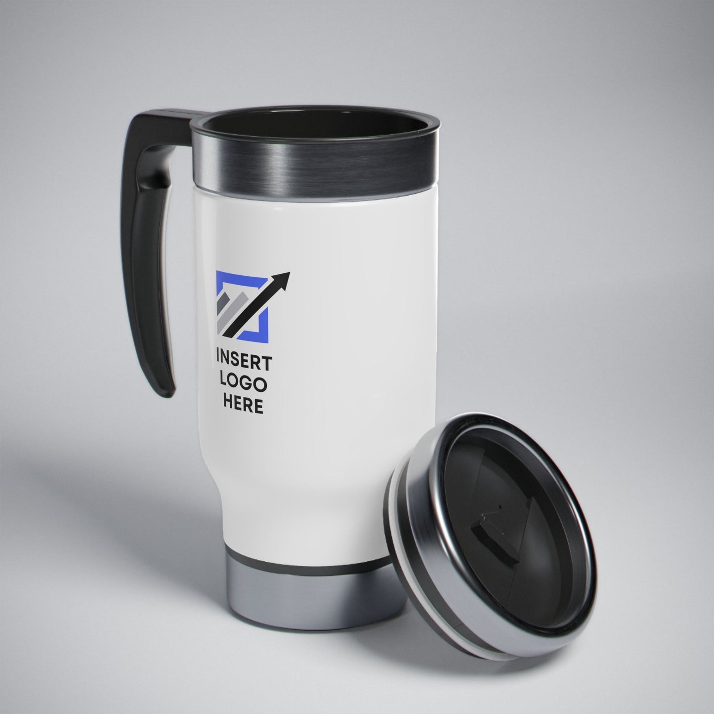 Stainless Steel Travel Mug with Handle, 14oz - BRAZEN BUY thsirt shirt