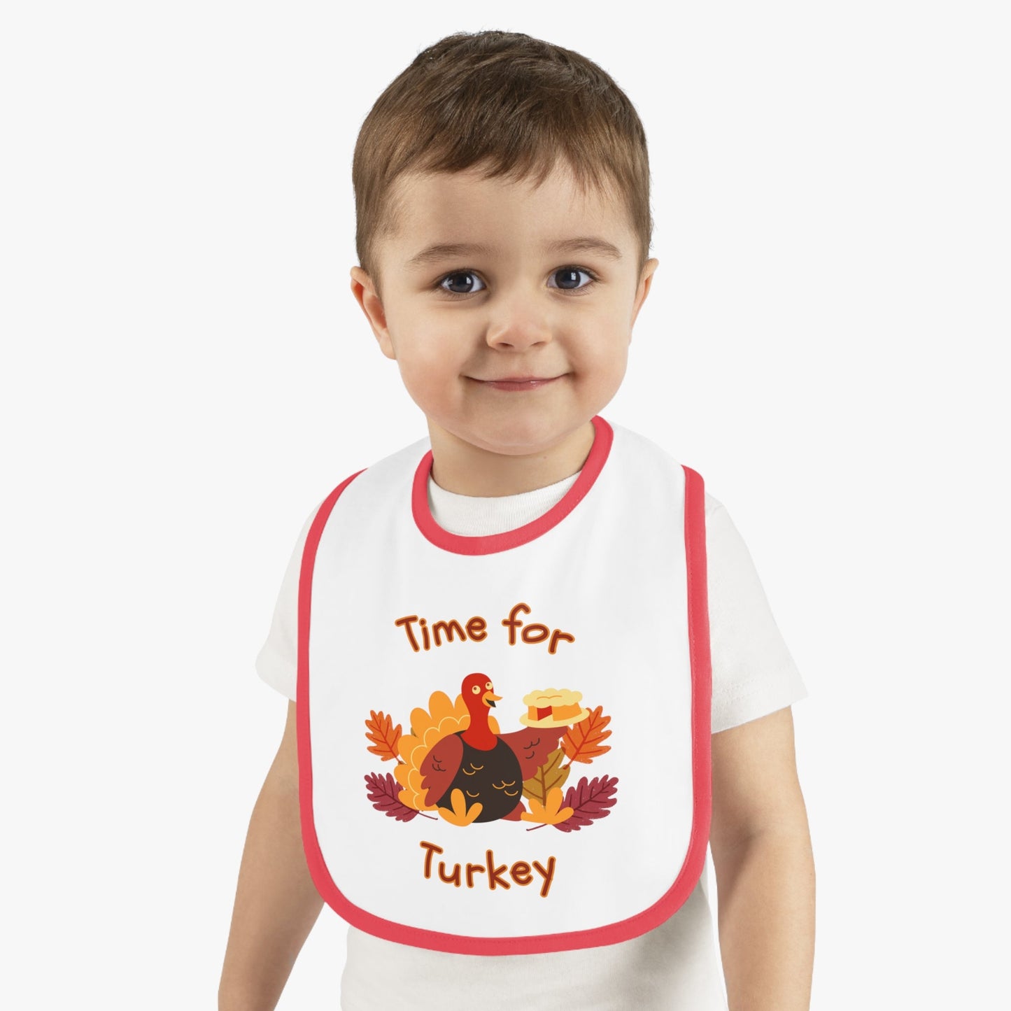 Time for Turkey Thanksgiving Baby Bib - BRAZEN BUY thsirt shirt