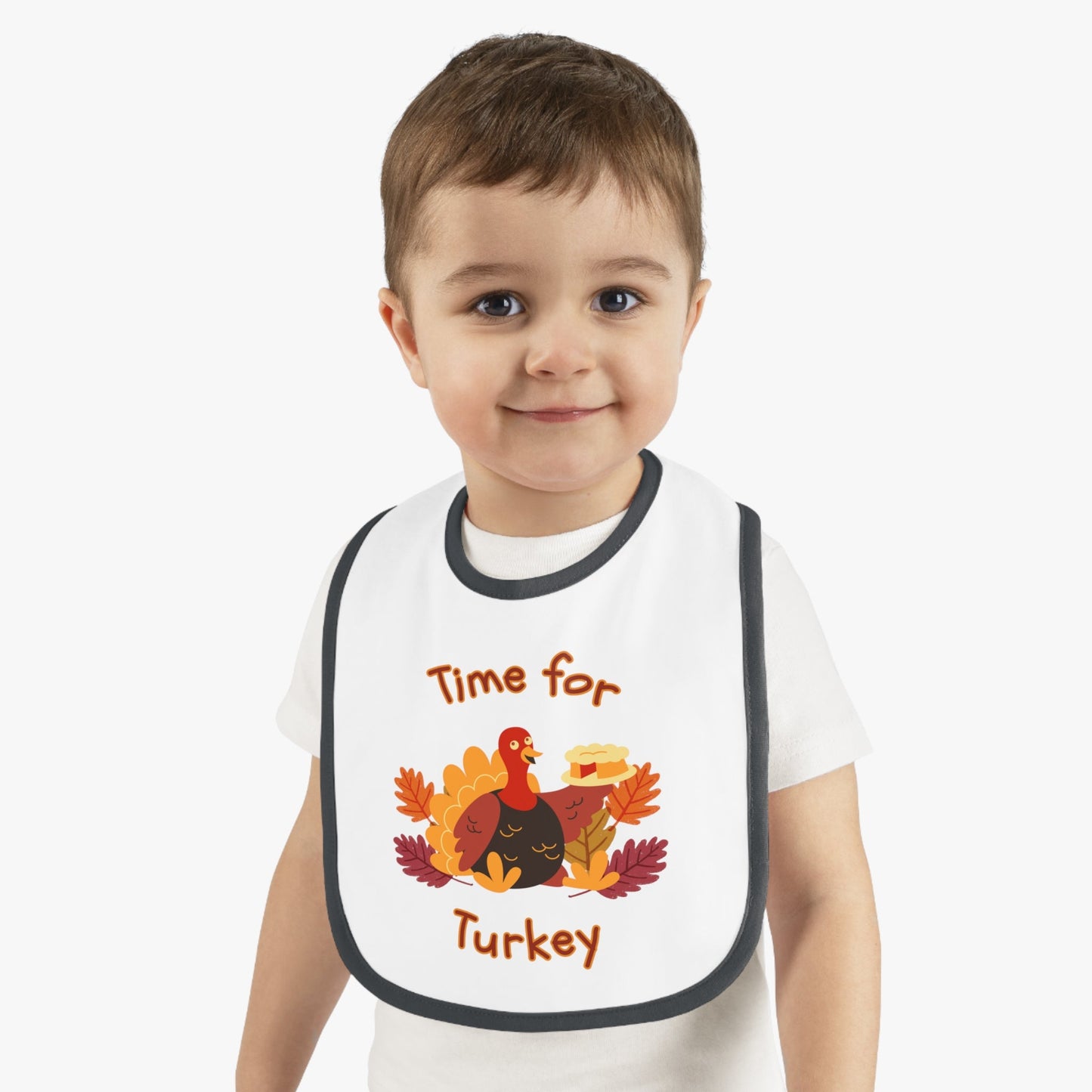 Time for Turkey Thanksgiving Baby Bib - BRAZEN BUY thsirt shirt