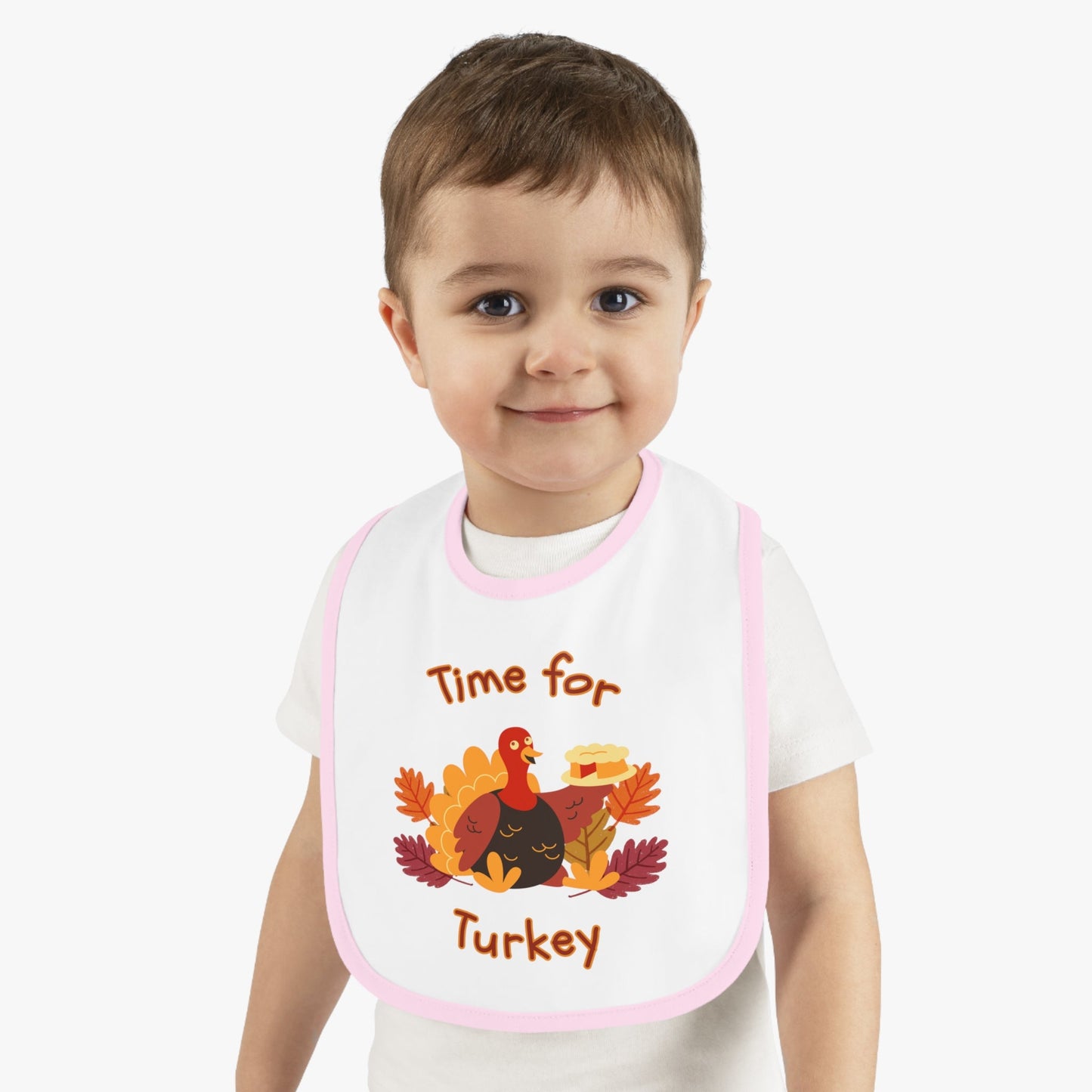 Time for Turkey Thanksgiving Baby Bib - BRAZEN BUY thsirt shirt