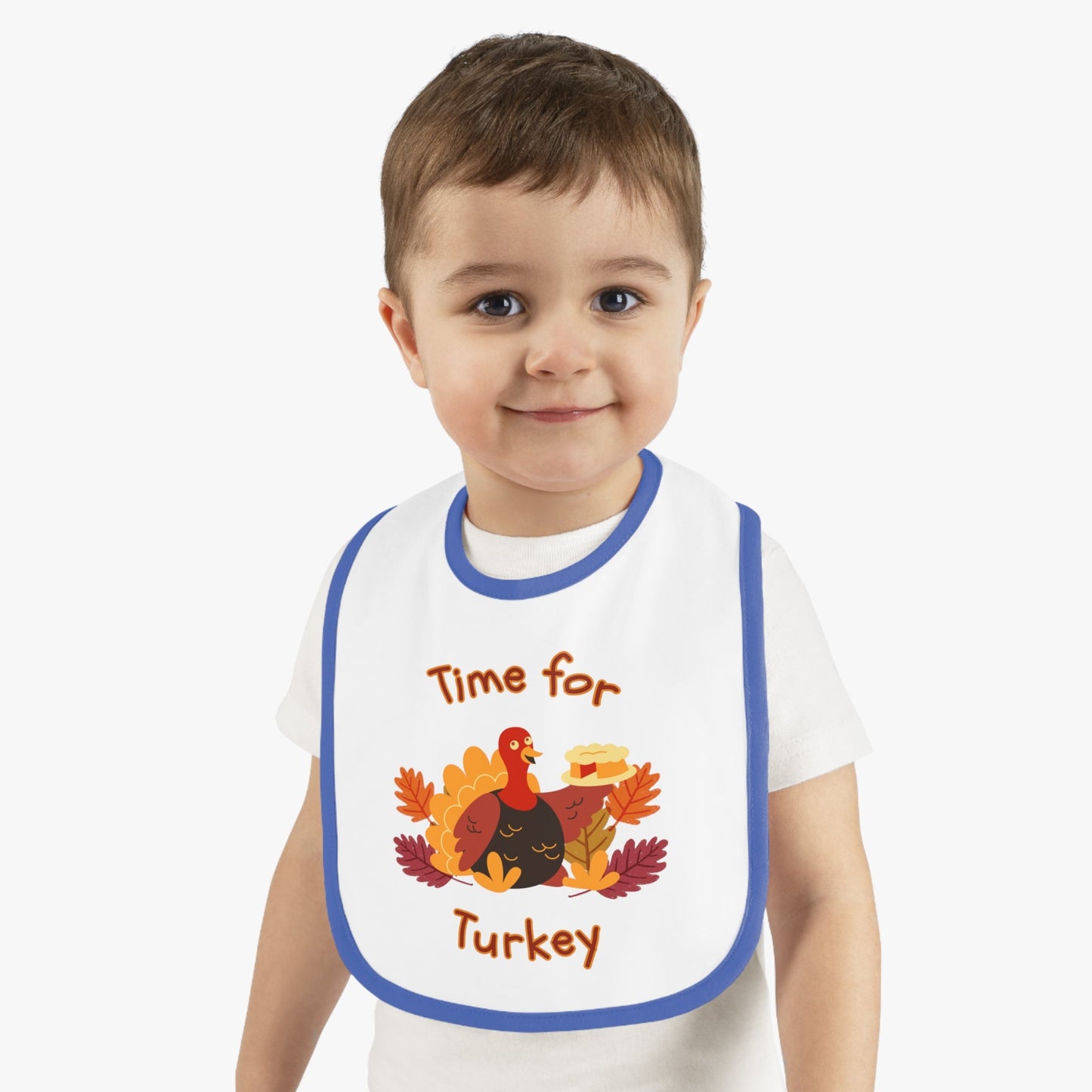 Time for Turkey Thanksgiving Baby Bib - BRAZEN BUY thsirt shirt