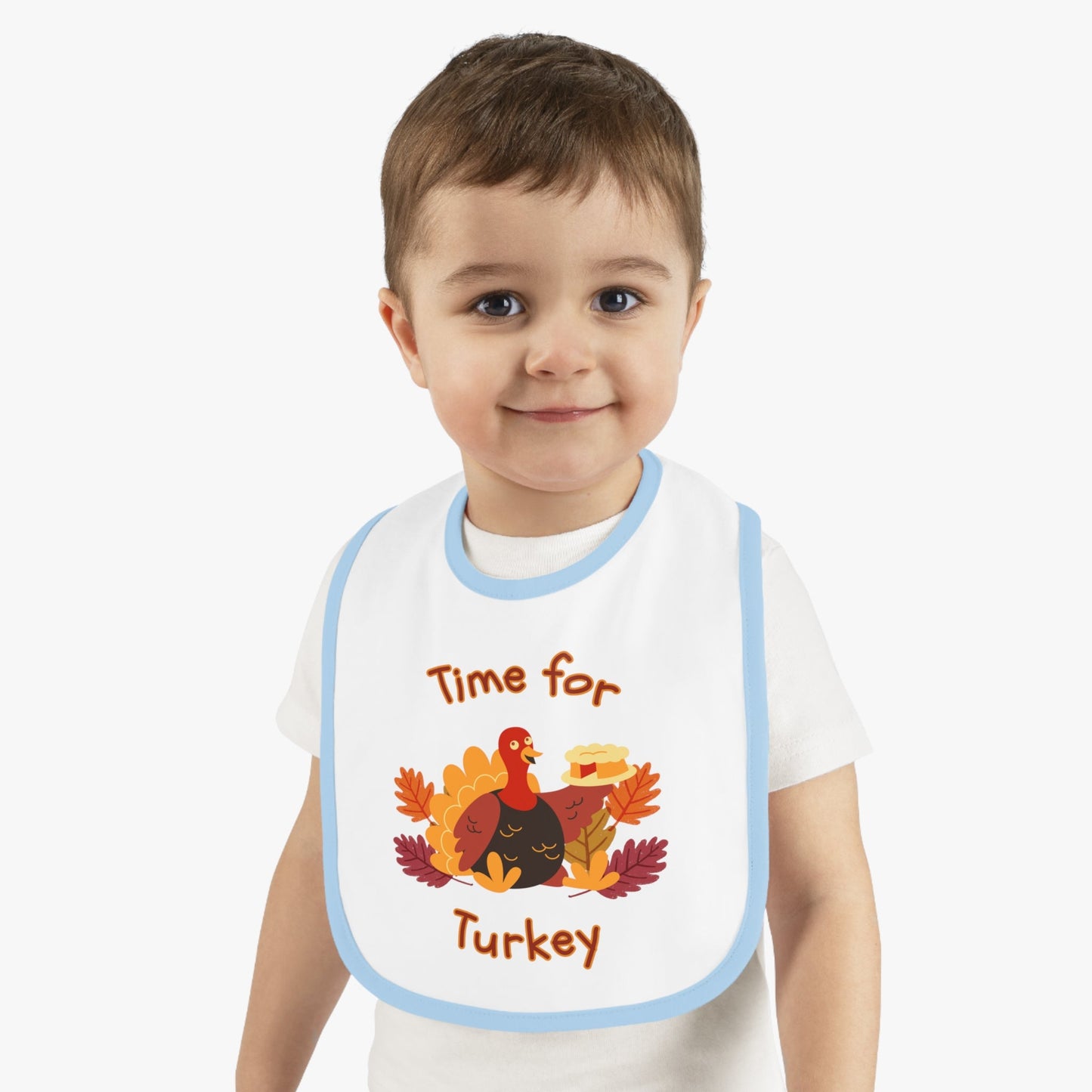 Time for Turkey Thanksgiving Baby Bib - BRAZEN BUY thsirt shirt