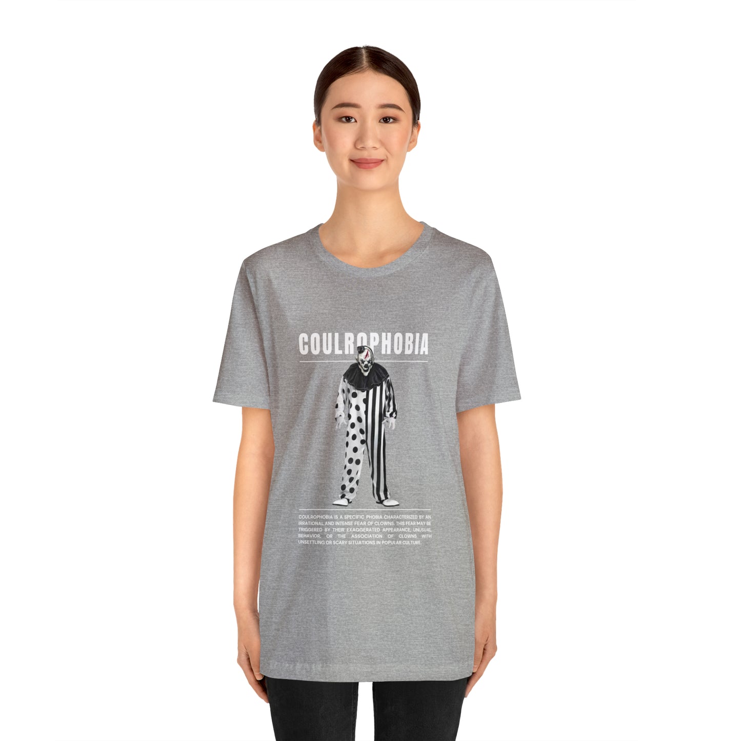 Coulrophobia Fear of Clowns Halloween Tee