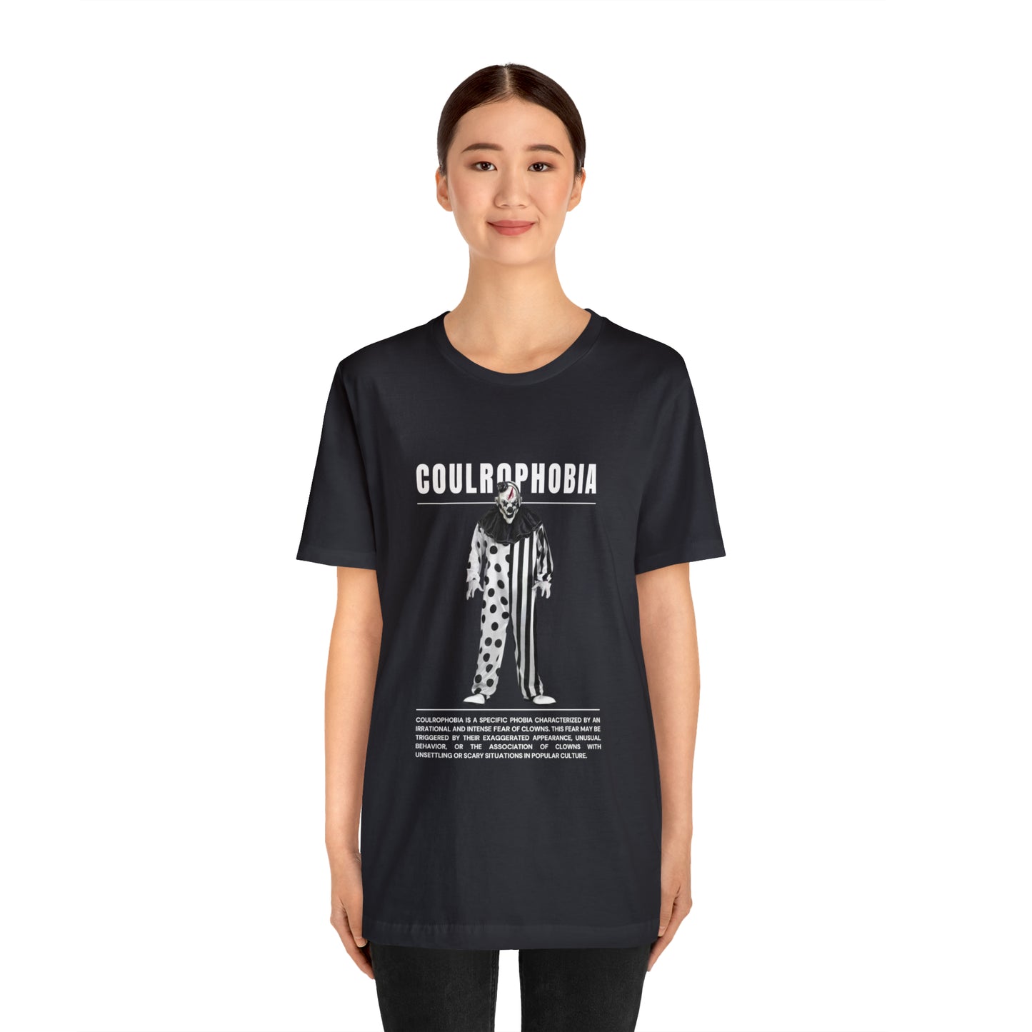 Coulrophobia Fear of Clowns Halloween Tee