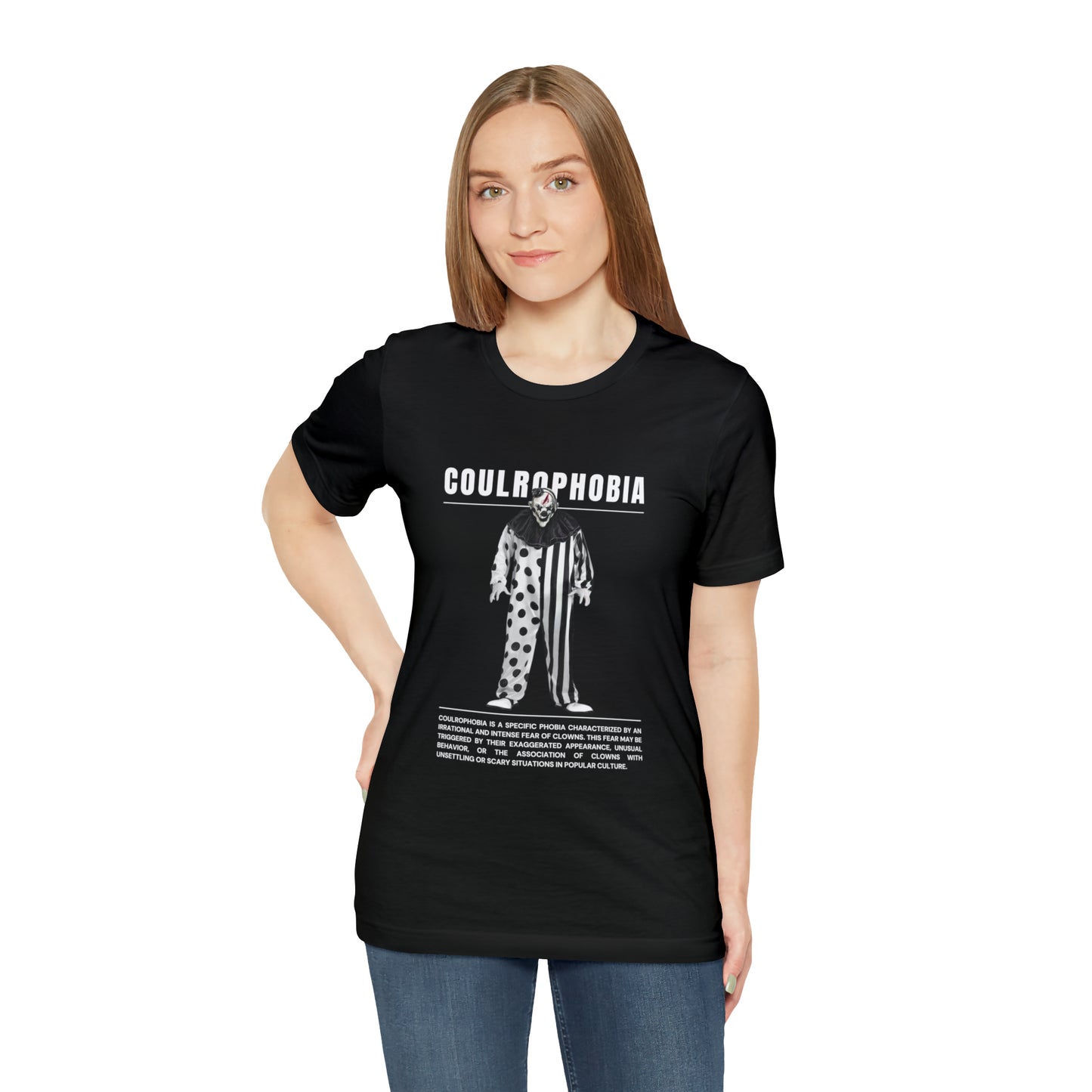 Coulrophobia Fear of Clowns Halloween Tee