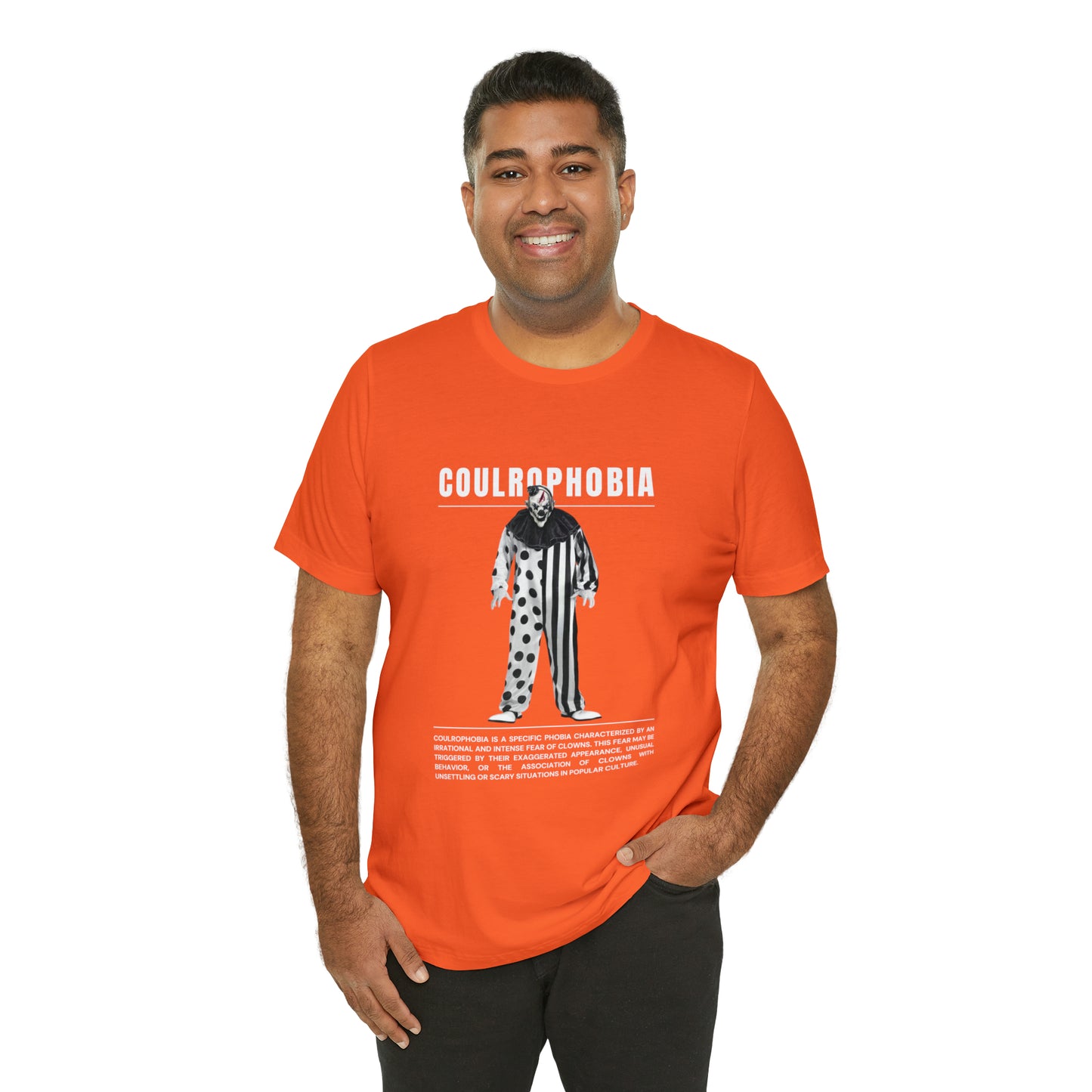 Coulrophobia Fear of Clowns Halloween Tee