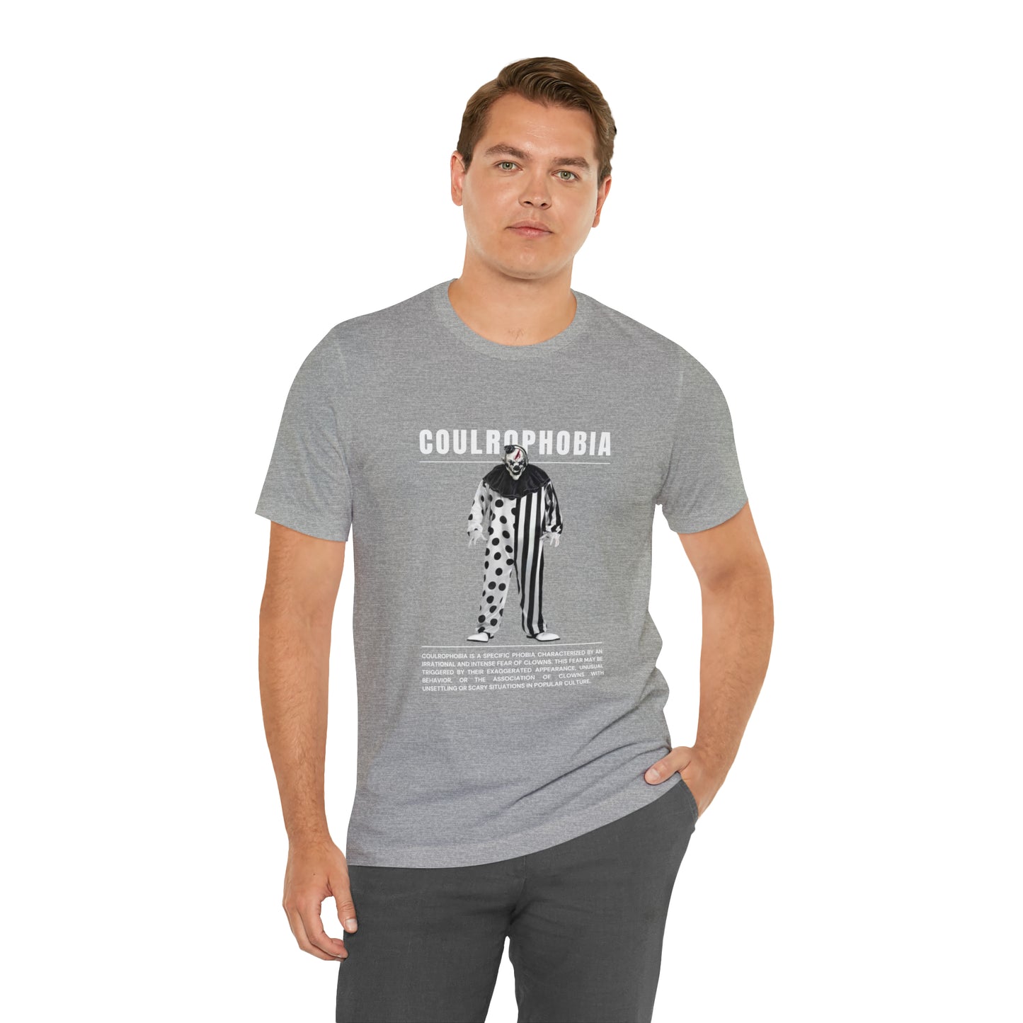 Coulrophobia Fear of Clowns Halloween Tee