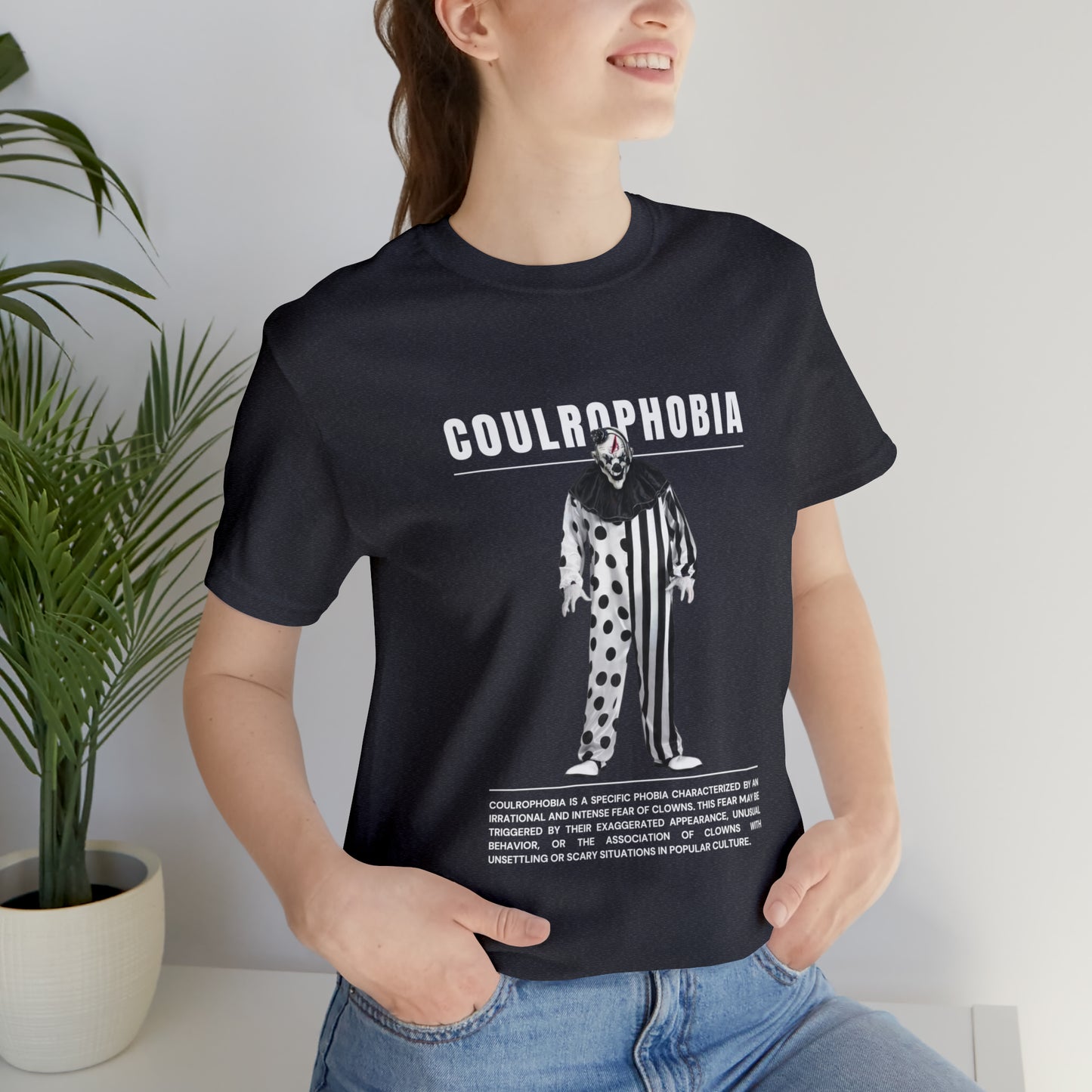 Coulrophobia Fear of Clowns Halloween Tee
