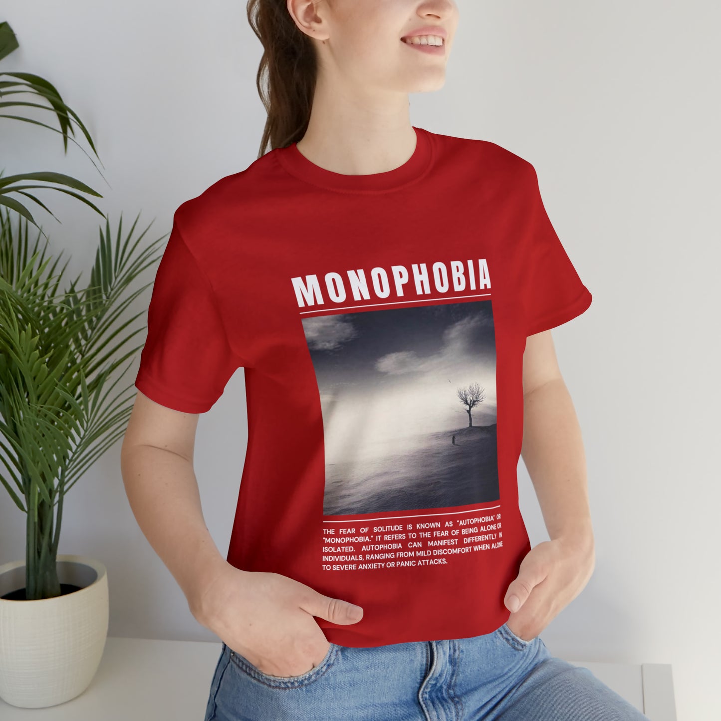 Monophobia Fear of Being Alone Halloween Tee