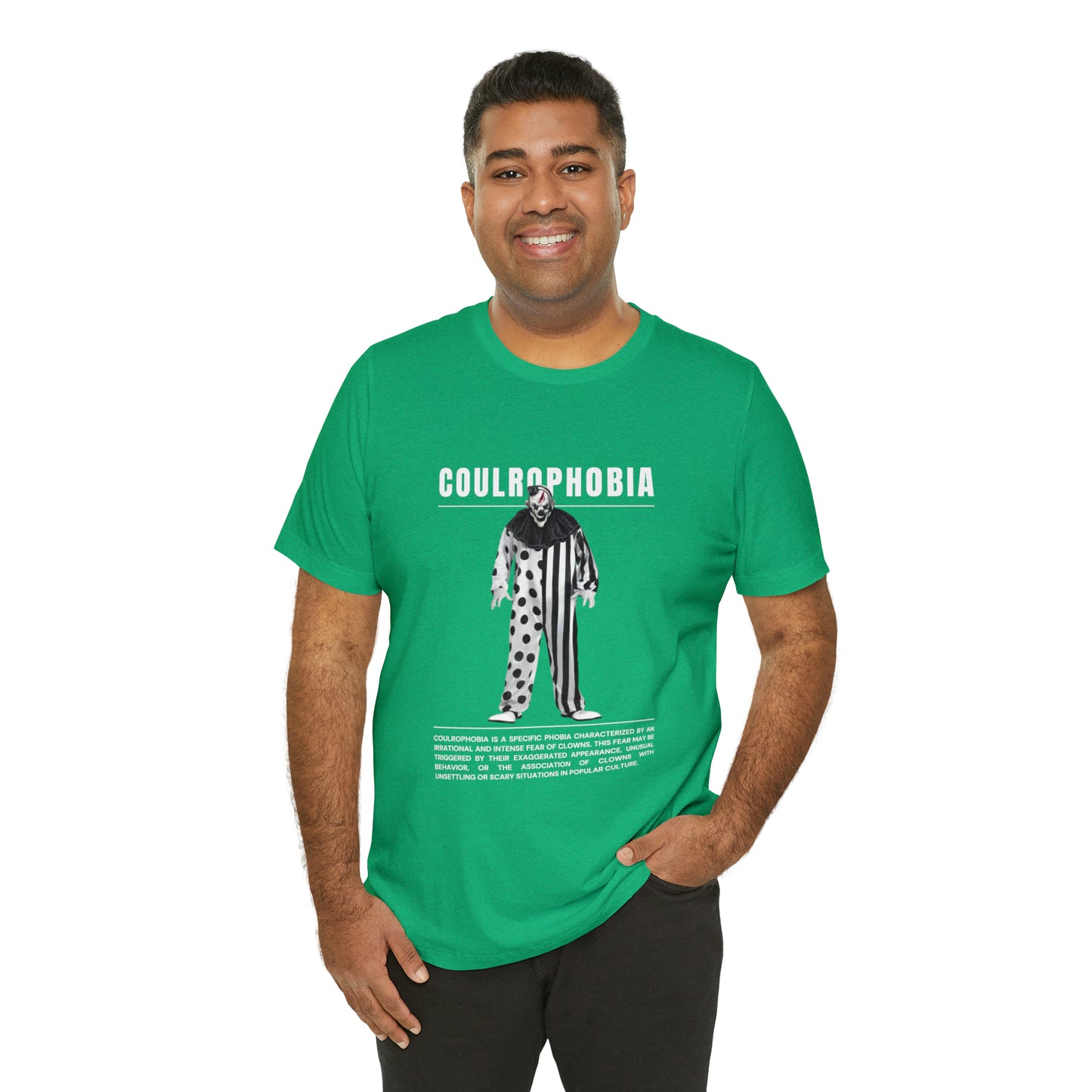 Coulrophobia Fear of Clowns Halloween Tee