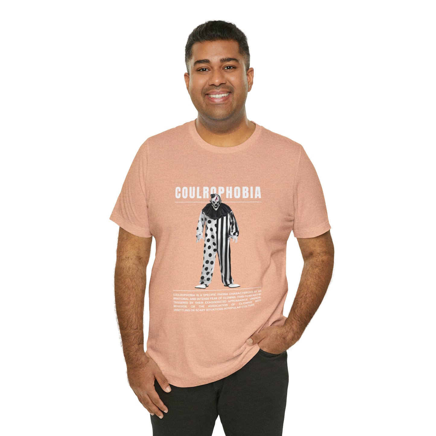Coulrophobia Fear of Clowns Halloween Tee