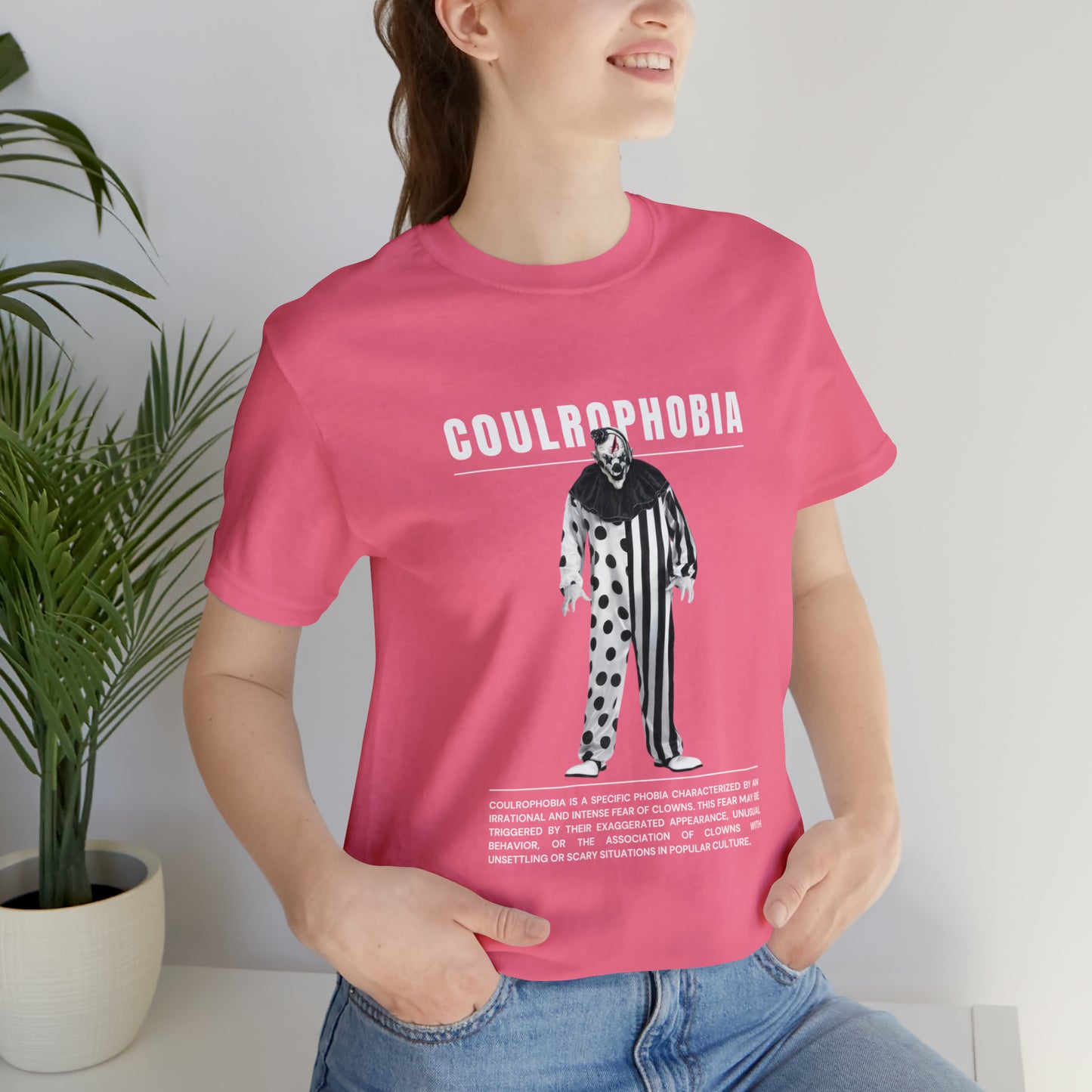 Coulrophobia Fear of Clowns Halloween Tee
