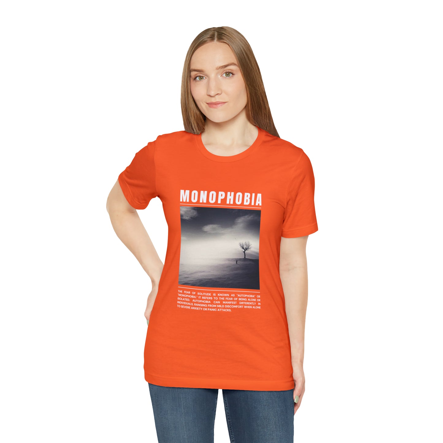 Monophobia Fear of Being Alone Halloween Tee