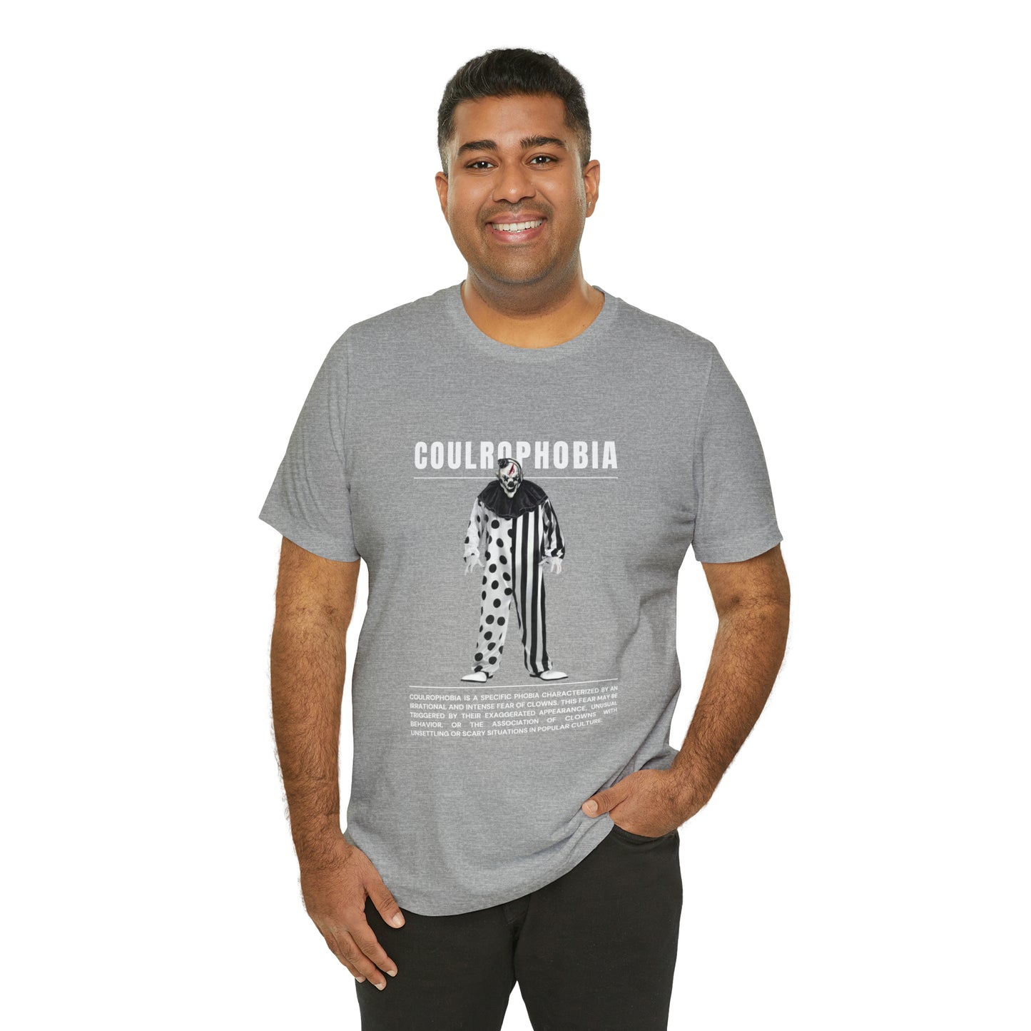 Coulrophobia Fear of Clowns Halloween Tee