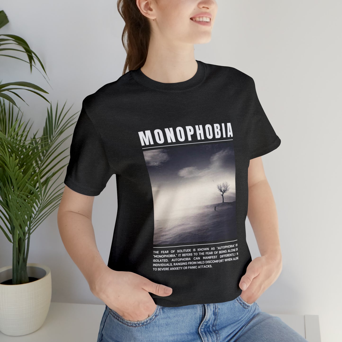Monophobia Fear of Being Alone Halloween Tee