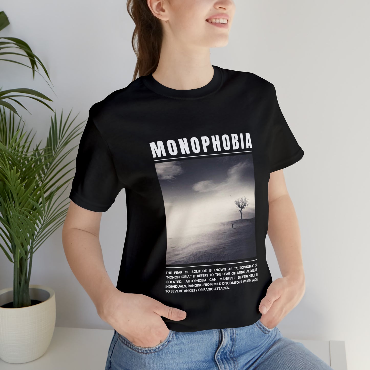 Monophobia Fear of Being Alone Halloween Tee