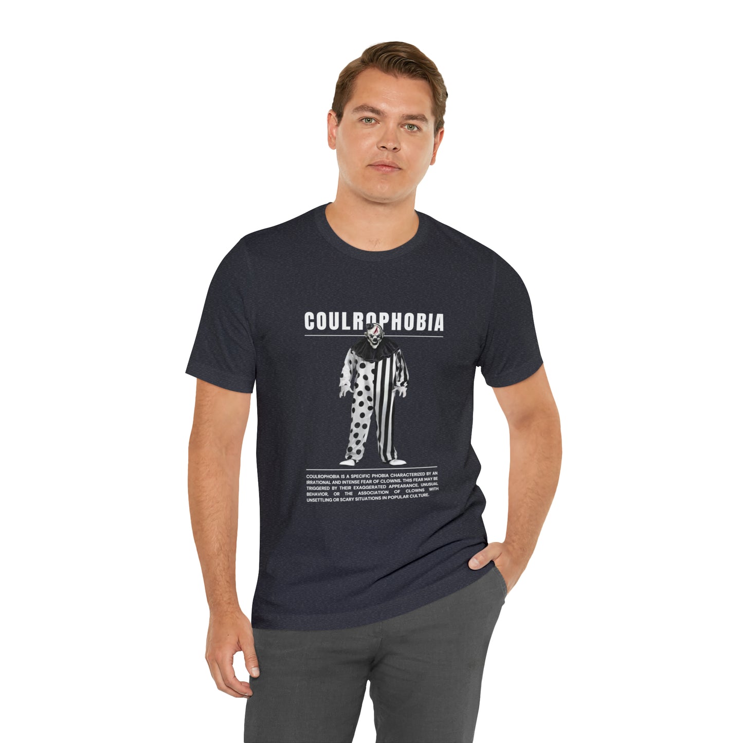 Coulrophobia Fear of Clowns Halloween Tee