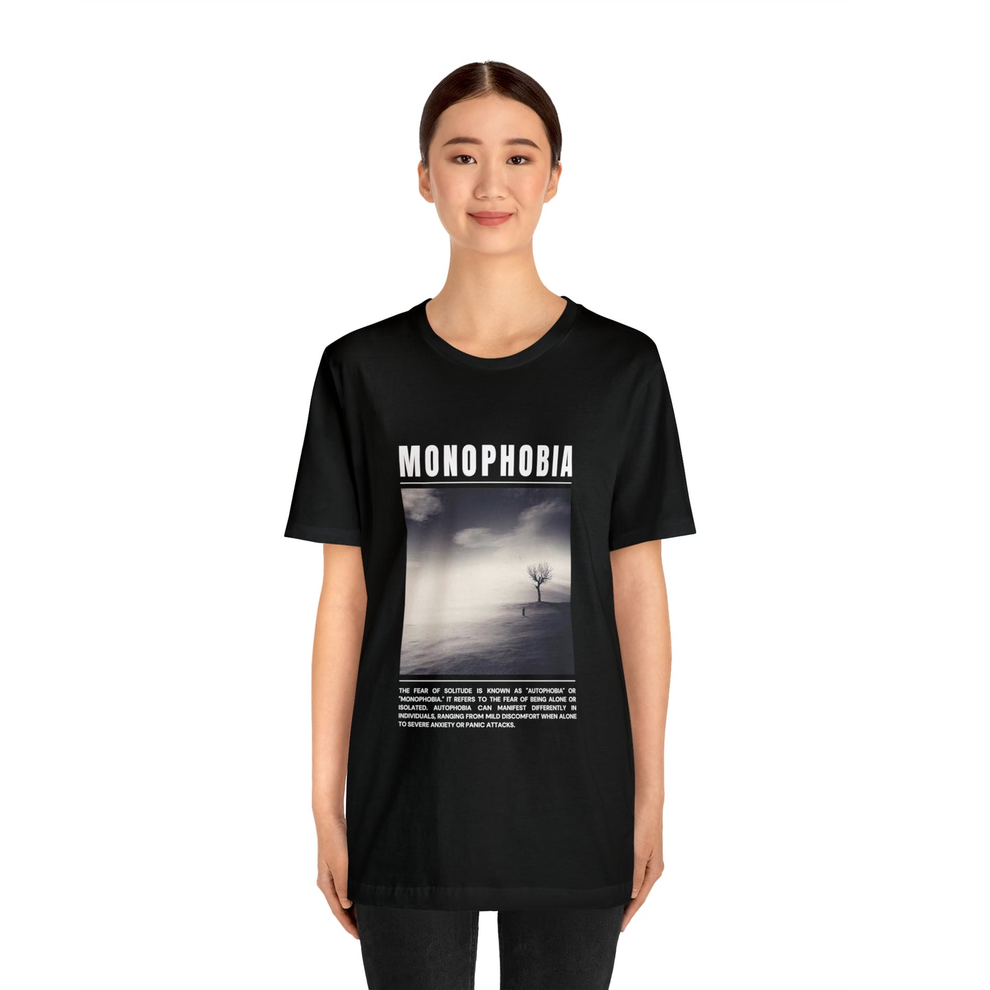 Monophobia Fear of Being Alone Halloween Tee