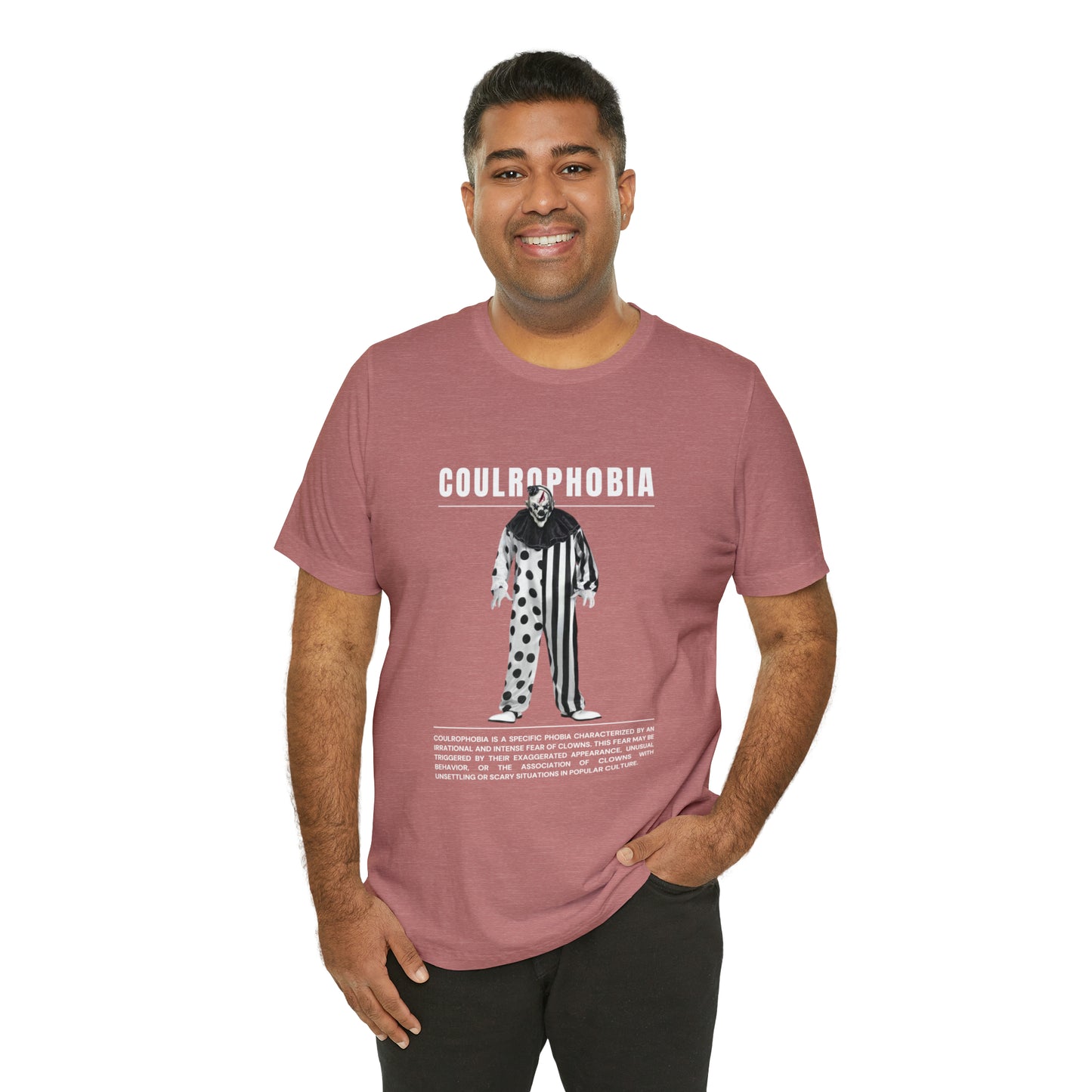 Coulrophobia Fear of Clowns Halloween Tee