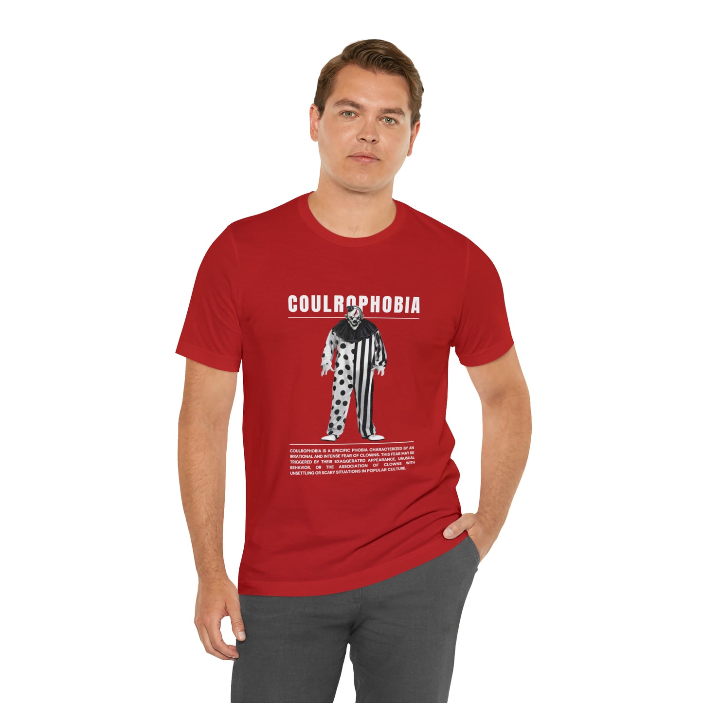Coulrophobia Fear of Clowns Halloween Tee