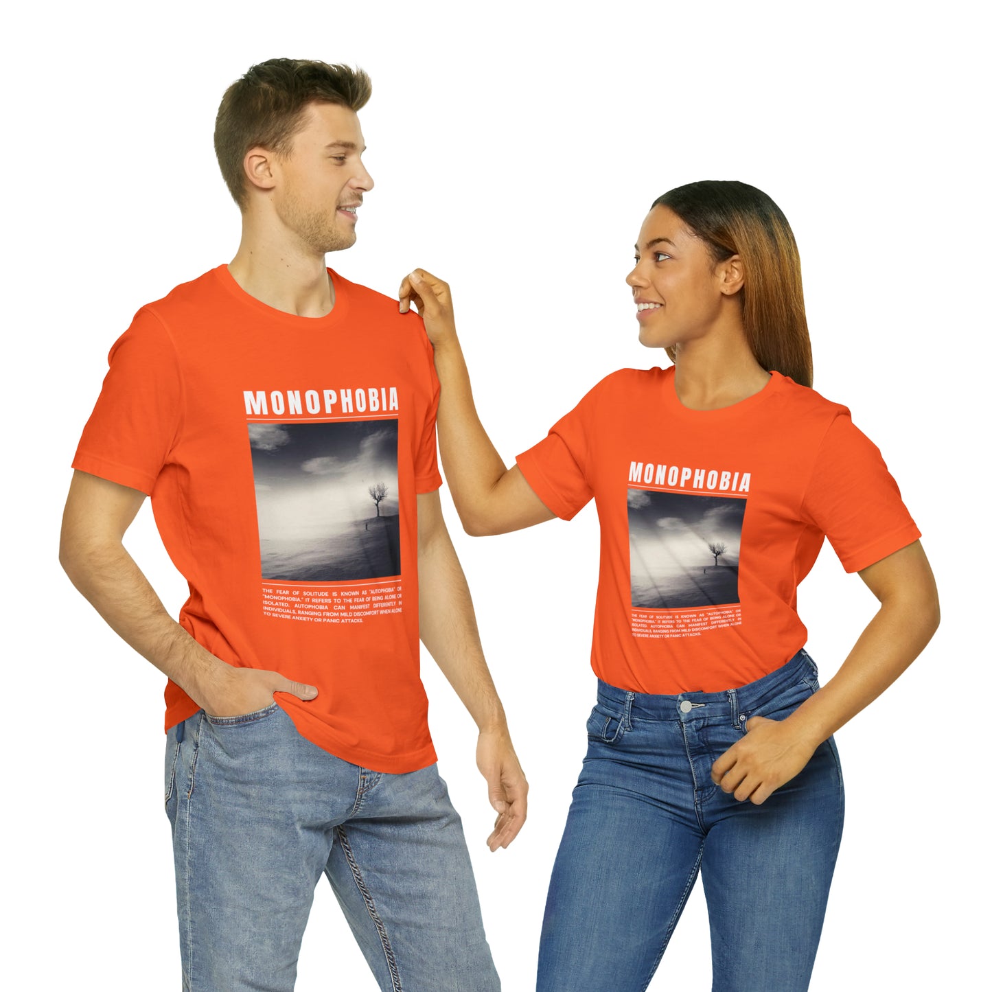 Monophobia Fear of Being Alone Halloween Tee