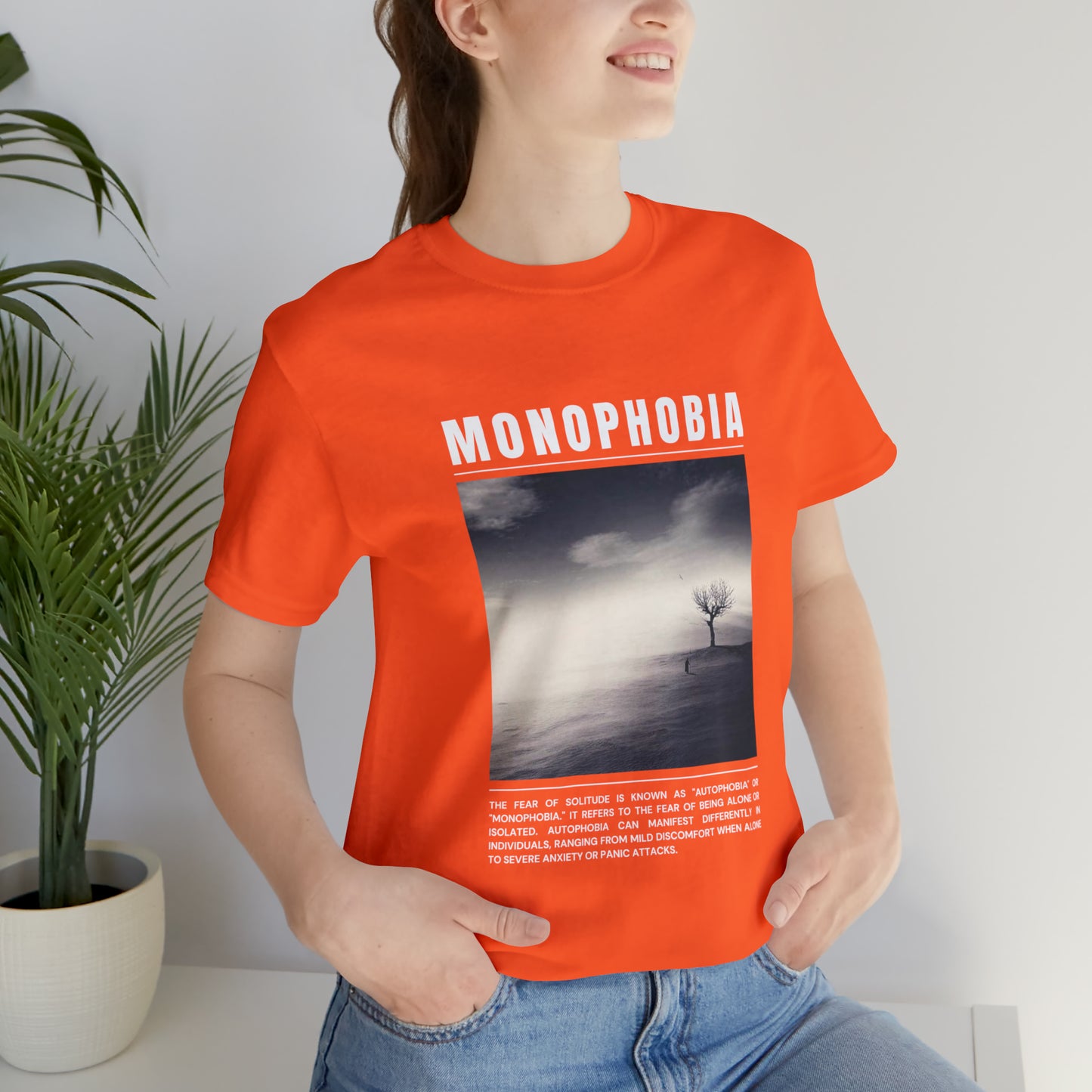 Monophobia Fear of Being Alone Halloween Tee