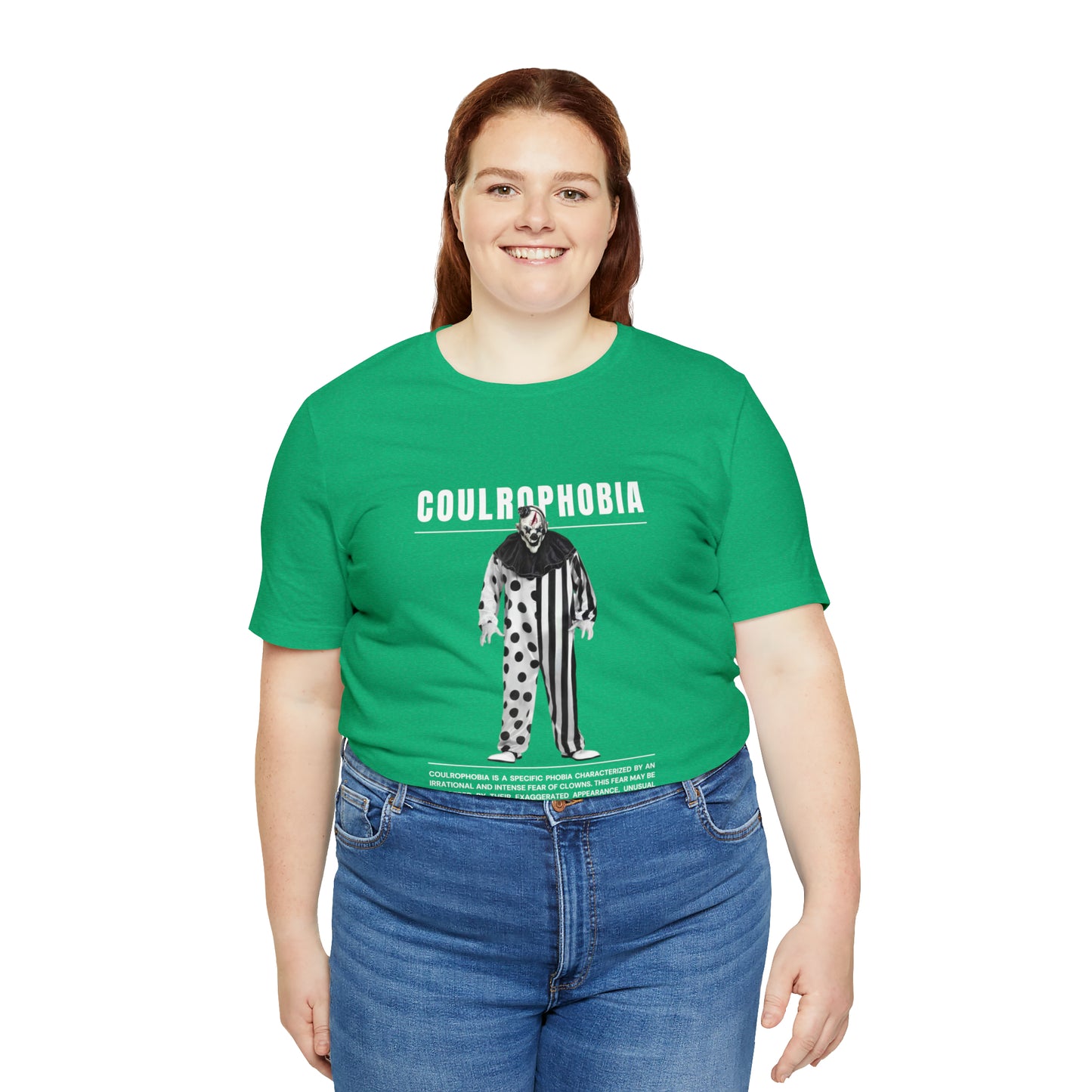 Coulrophobia Fear of Clowns Halloween Tee
