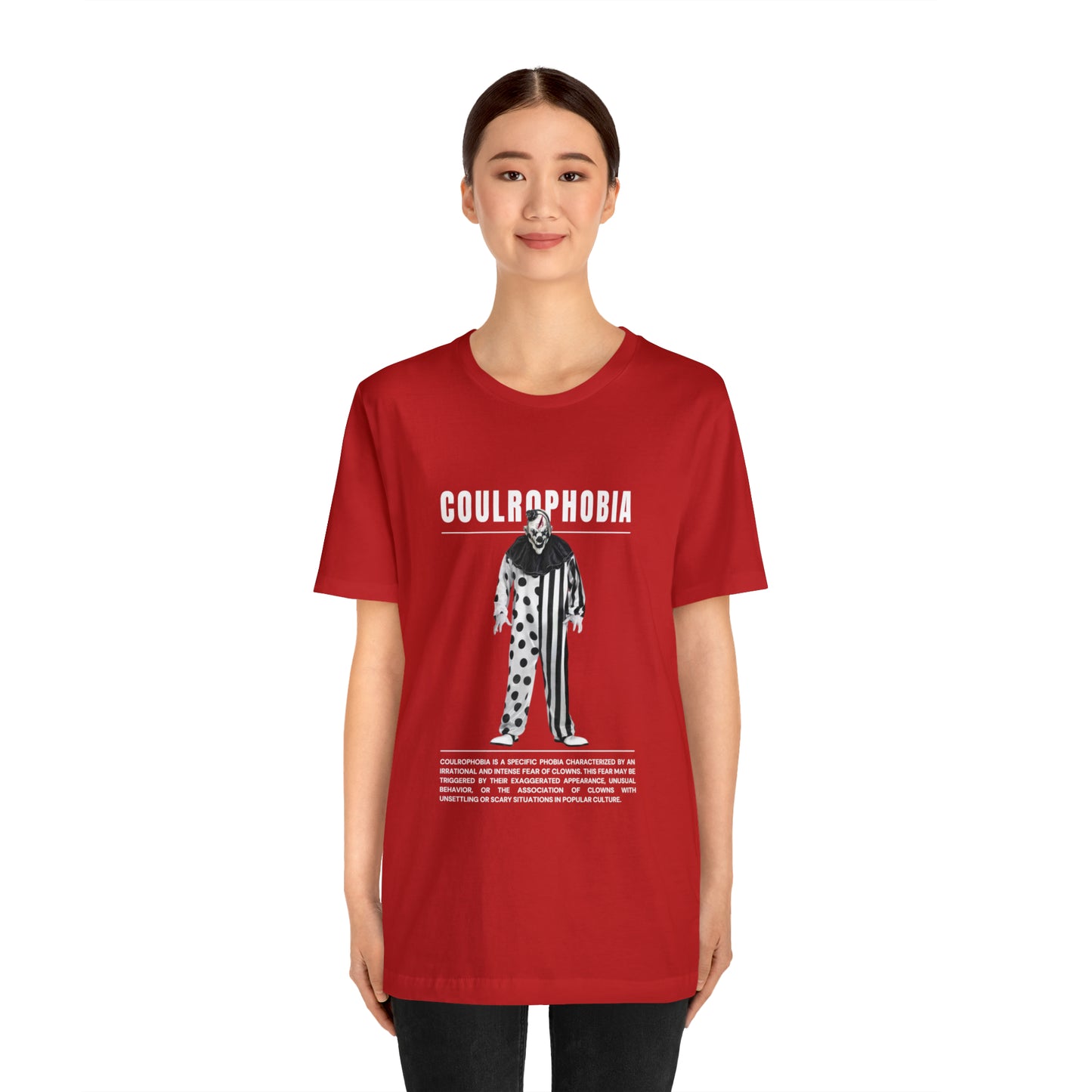 Coulrophobia Fear of Clowns Halloween Tee