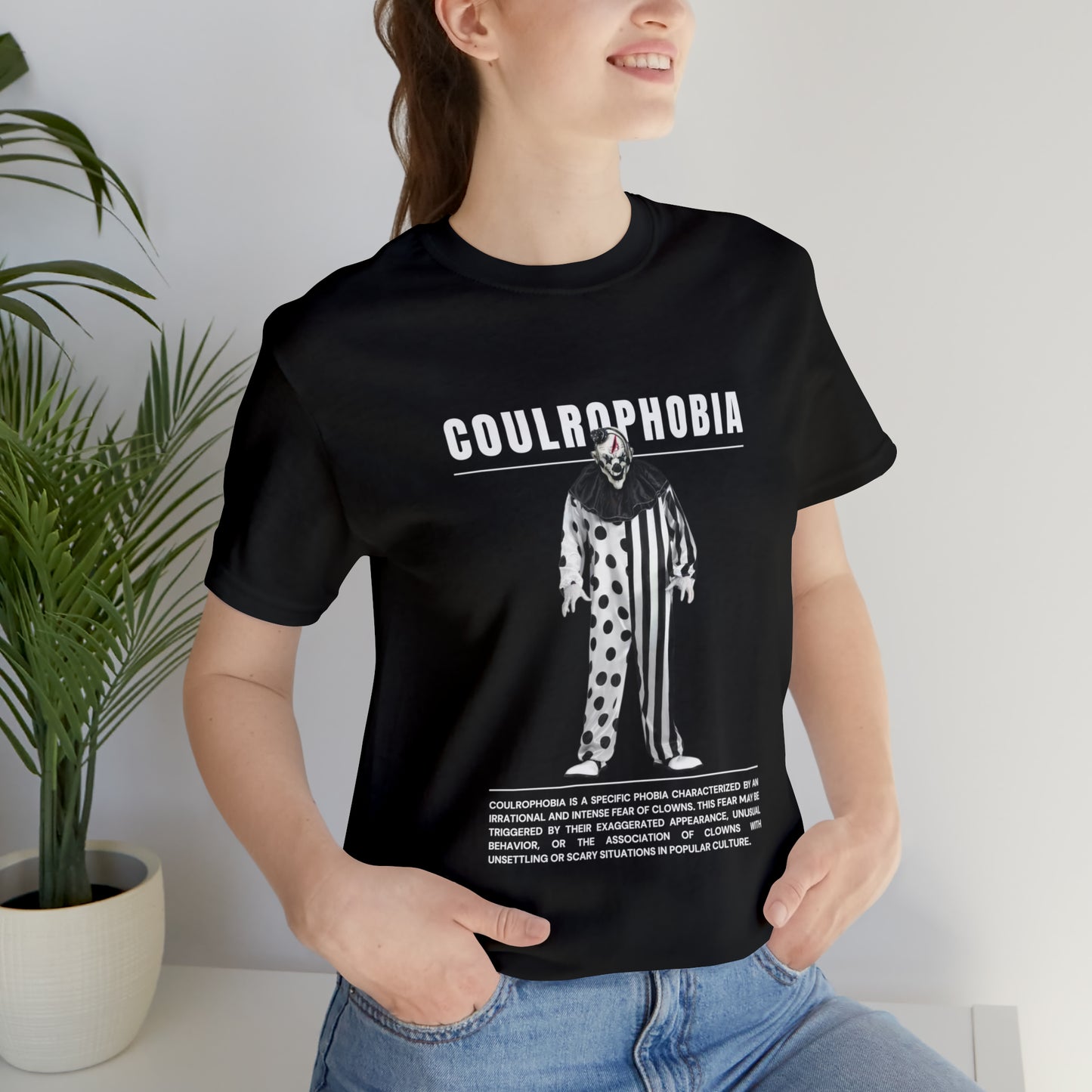 Coulrophobia Fear of Clowns Halloween Tee