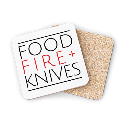 Food Fire + Knives Coasters - BRAZEN BUY thsirt shirt