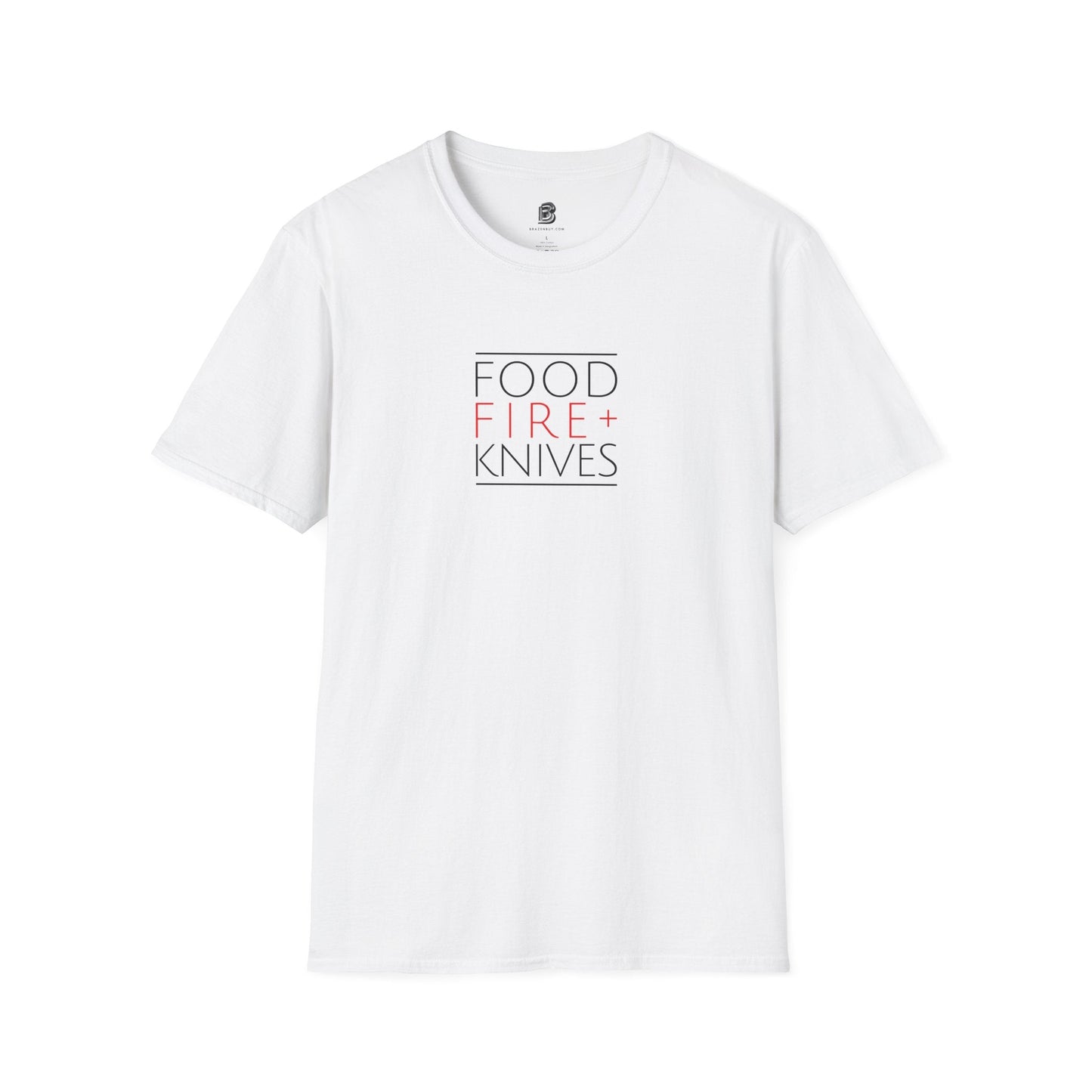 Food Fire + Knives Culinary T-Shirt - BRAZEN BUY thsirt shirt
