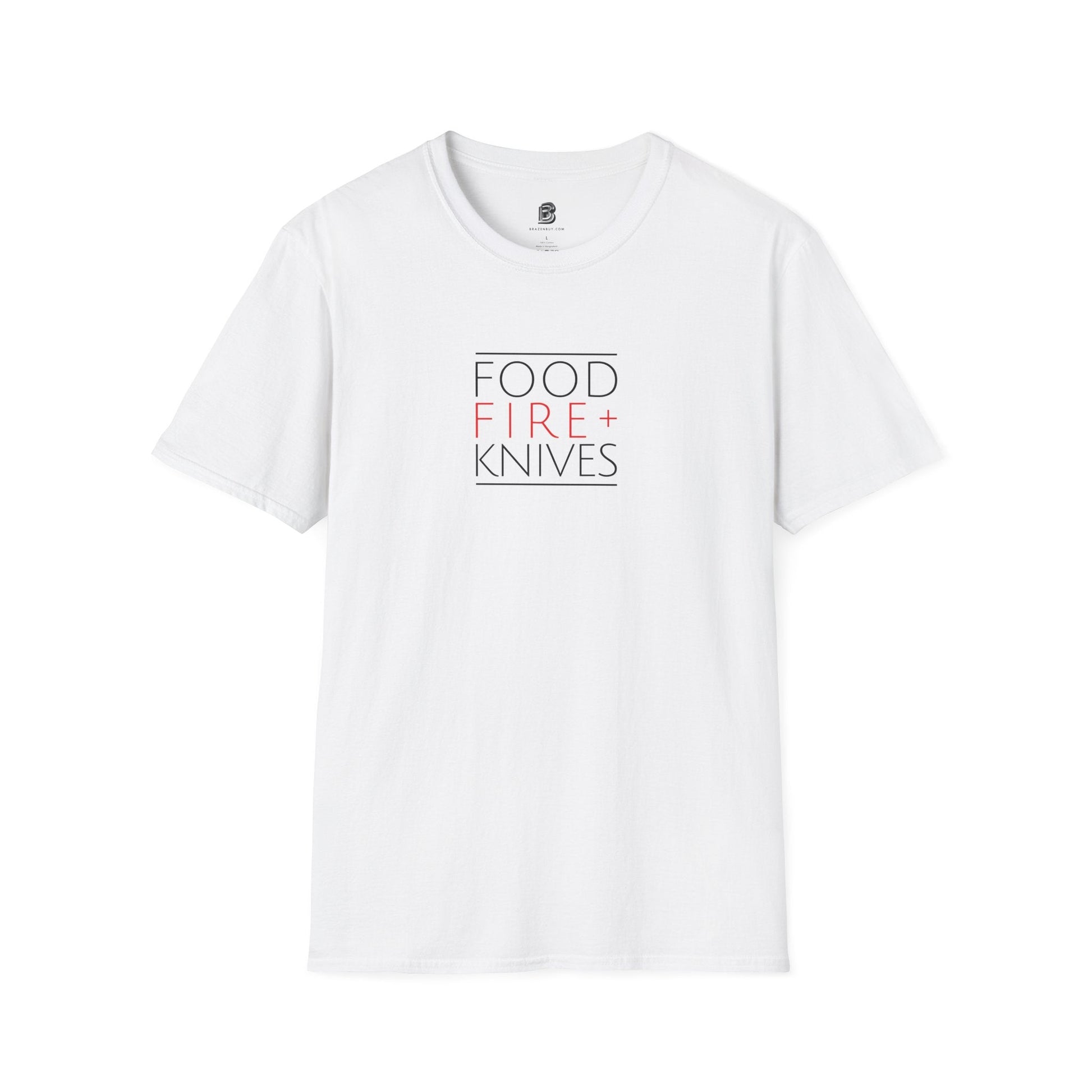 Food Fire + Knives Culinary T-Shirt - BRAZEN BUY thsirt shirt
