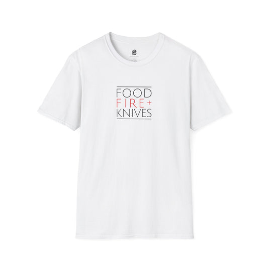 Food Fire + Knives Culinary T-Shirt - BRAZEN BUY thsirt shirt