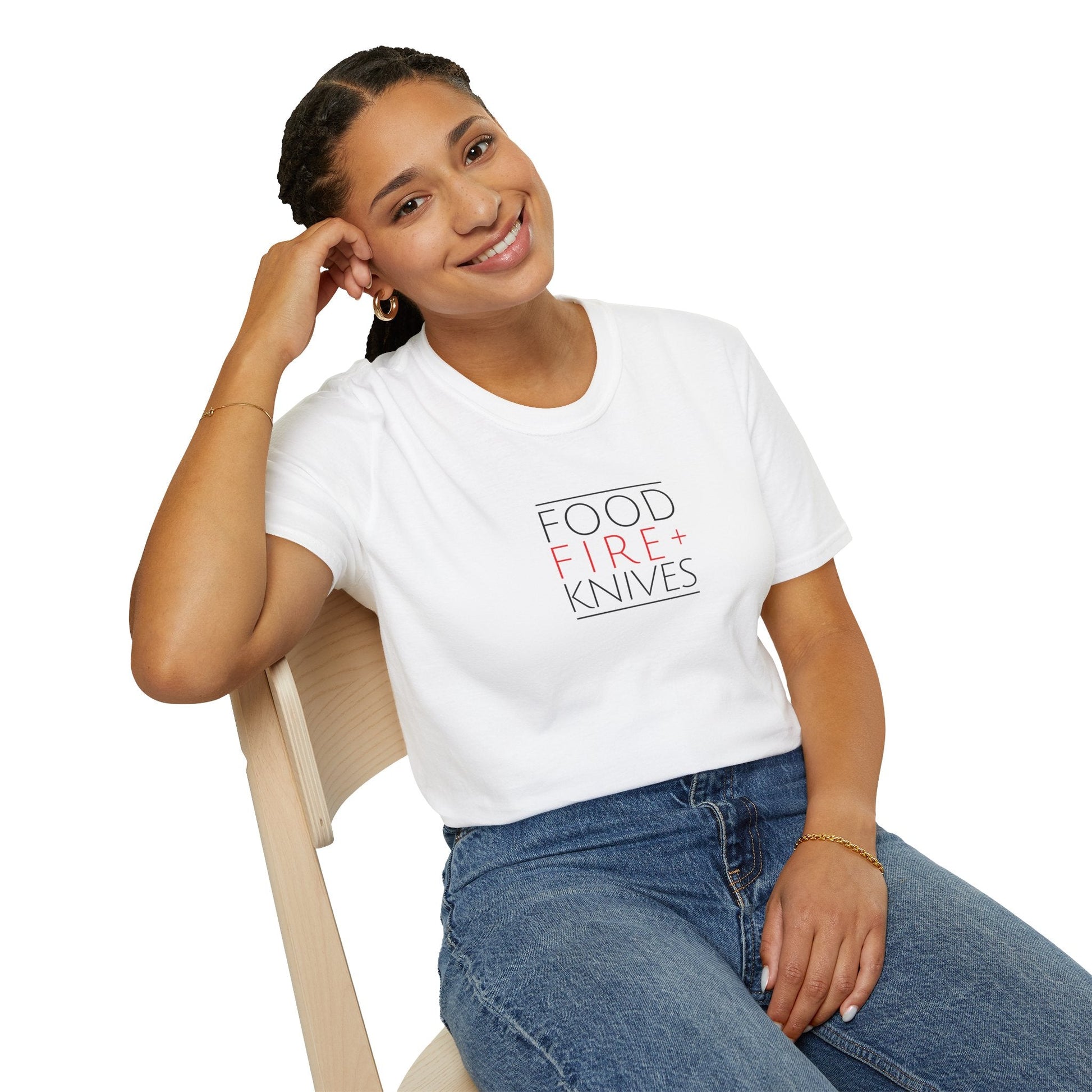 Food Fire + Knives Culinary T-Shirt - BRAZEN BUY thsirt shirt