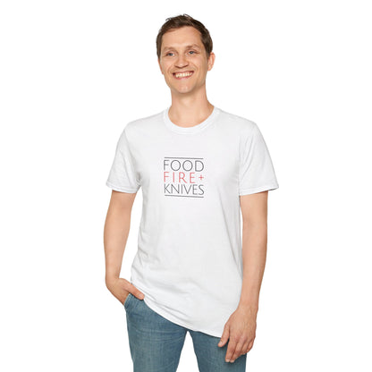 Food Fire + Knives Culinary T-Shirt - BRAZEN BUY thsirt shirt