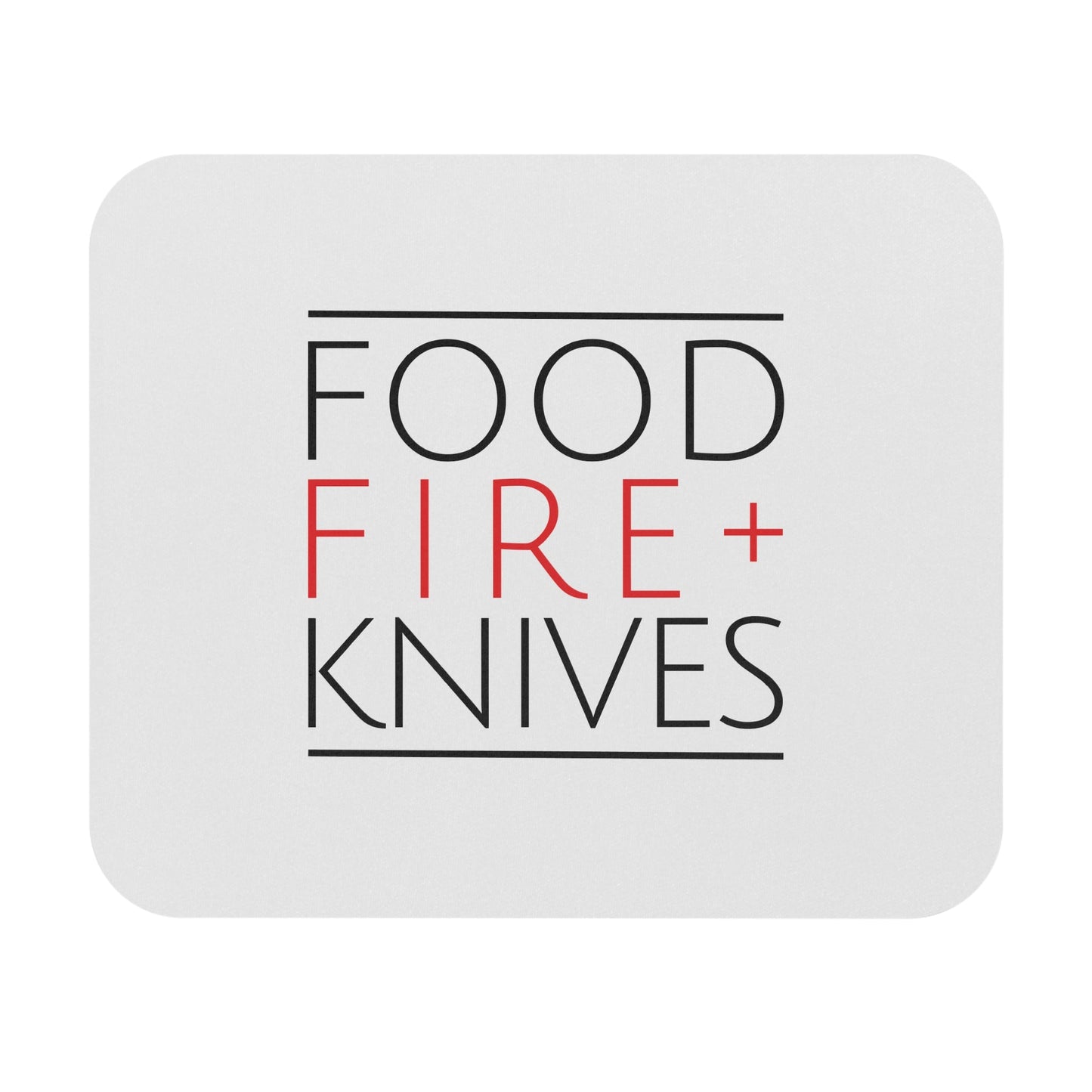 Food Fire + Knives Mouse Pad - BRAZEN BUY thsirt shirt