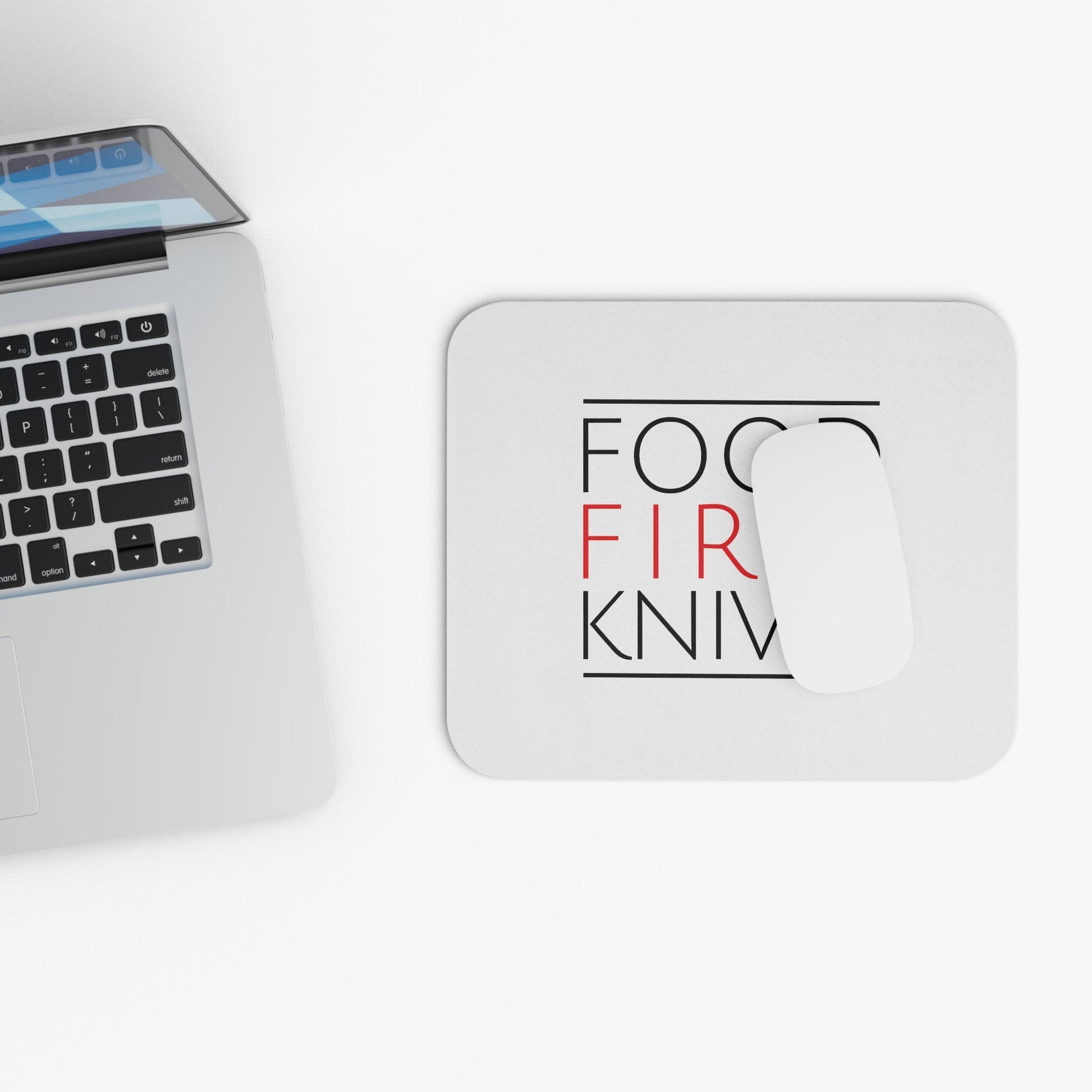 Food Fire + Knives Mouse Pad - BRAZEN BUY thsirt shirt